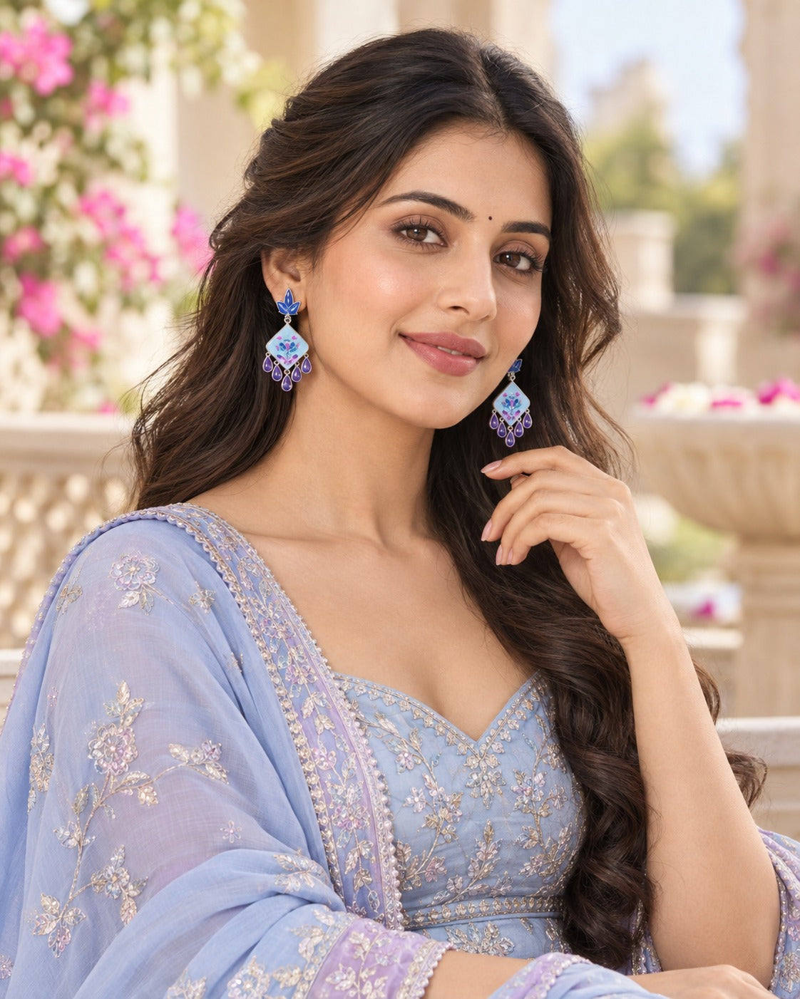 Raina Meenakari Earrings