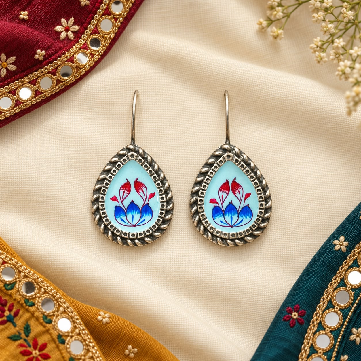 Padma Meenakari Earrings