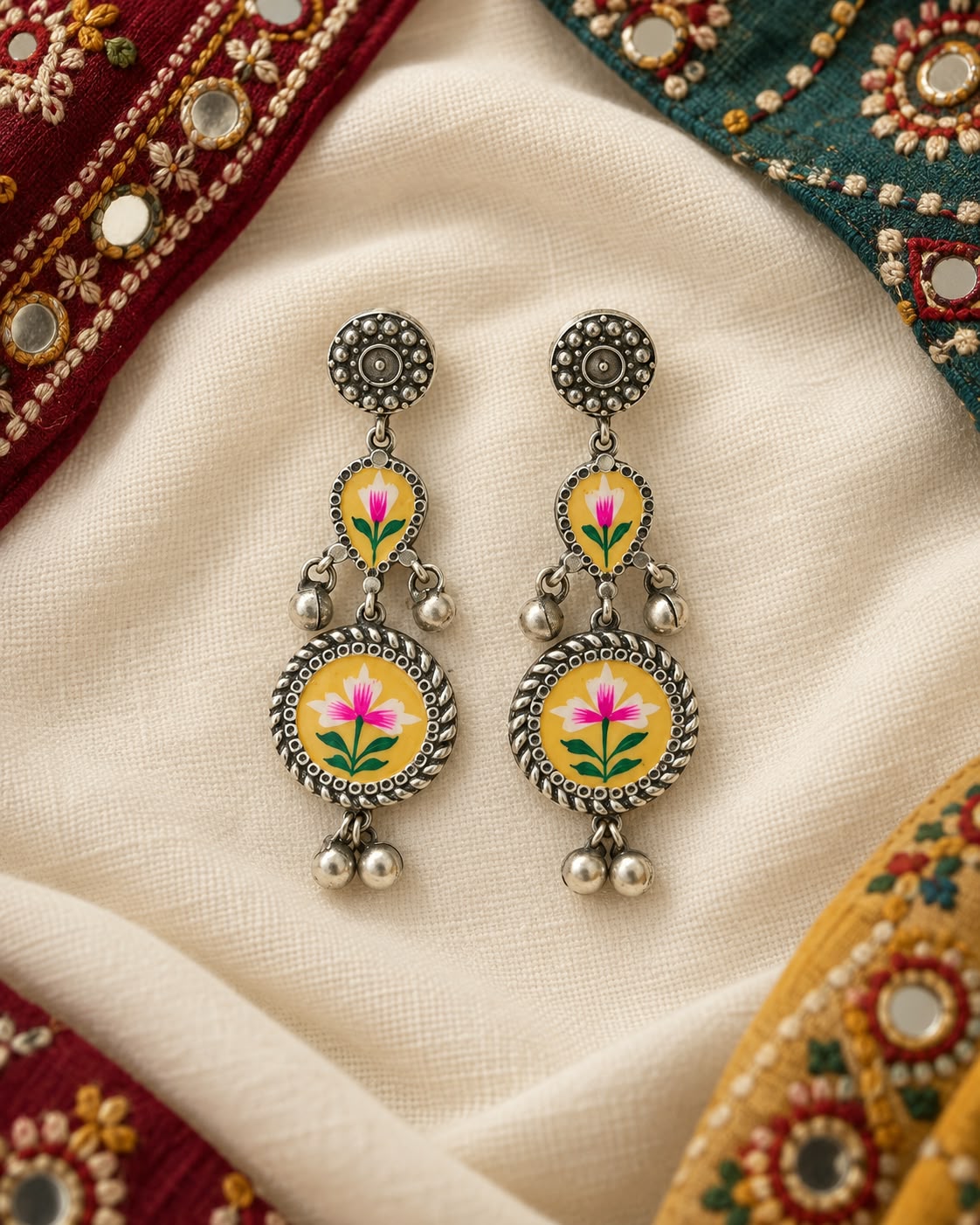 Vritti Meenakari Earrings