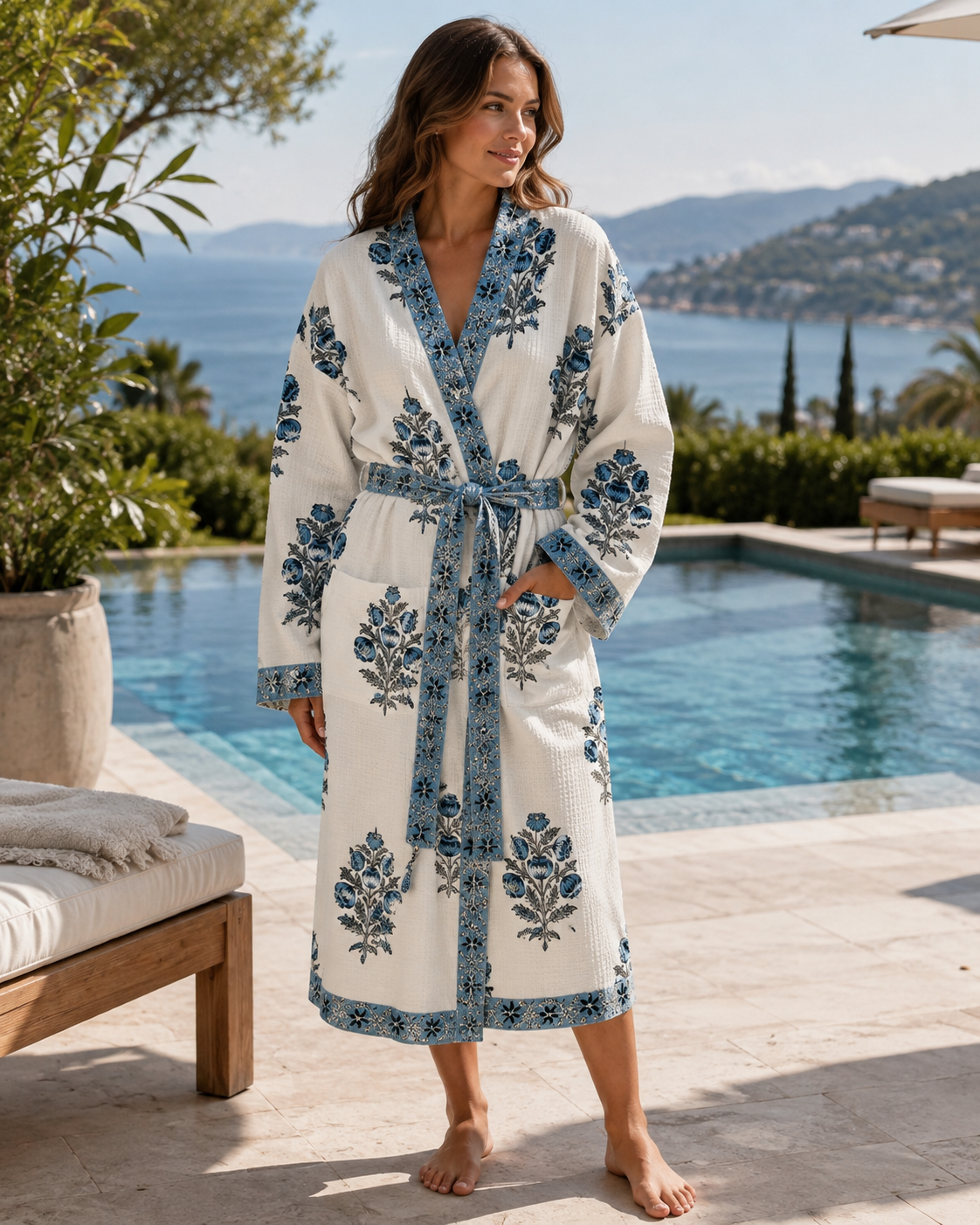 Plush Terry Cloth Spa Robe