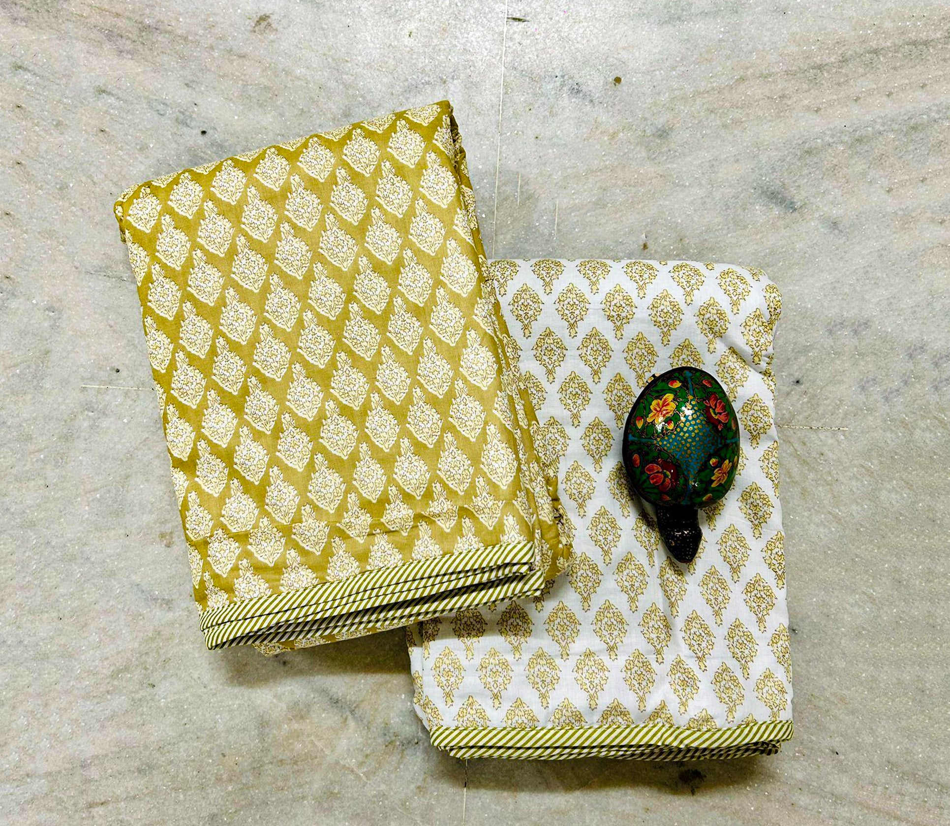 Cozy Touch  Mulmul  - Reversible AC Cotton Dohar Pair