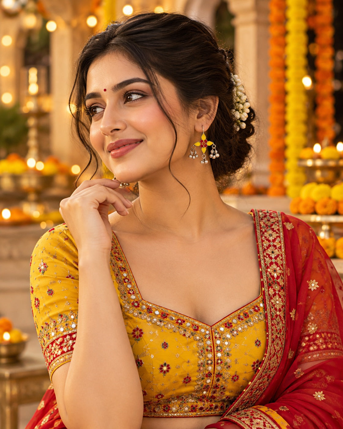 Naira Meenakari Earrings