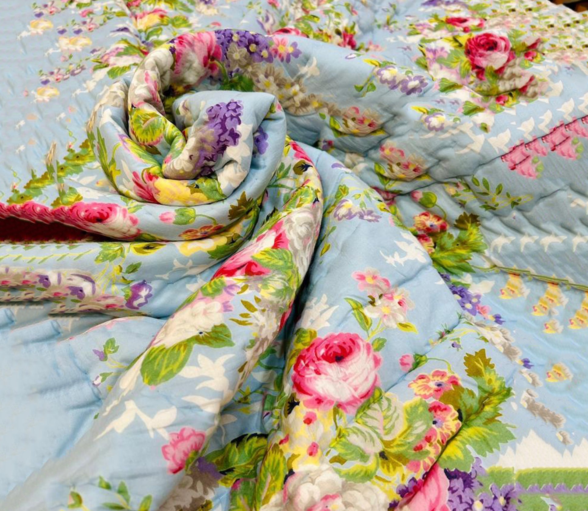 King Size Hand Quilted Razai - Double