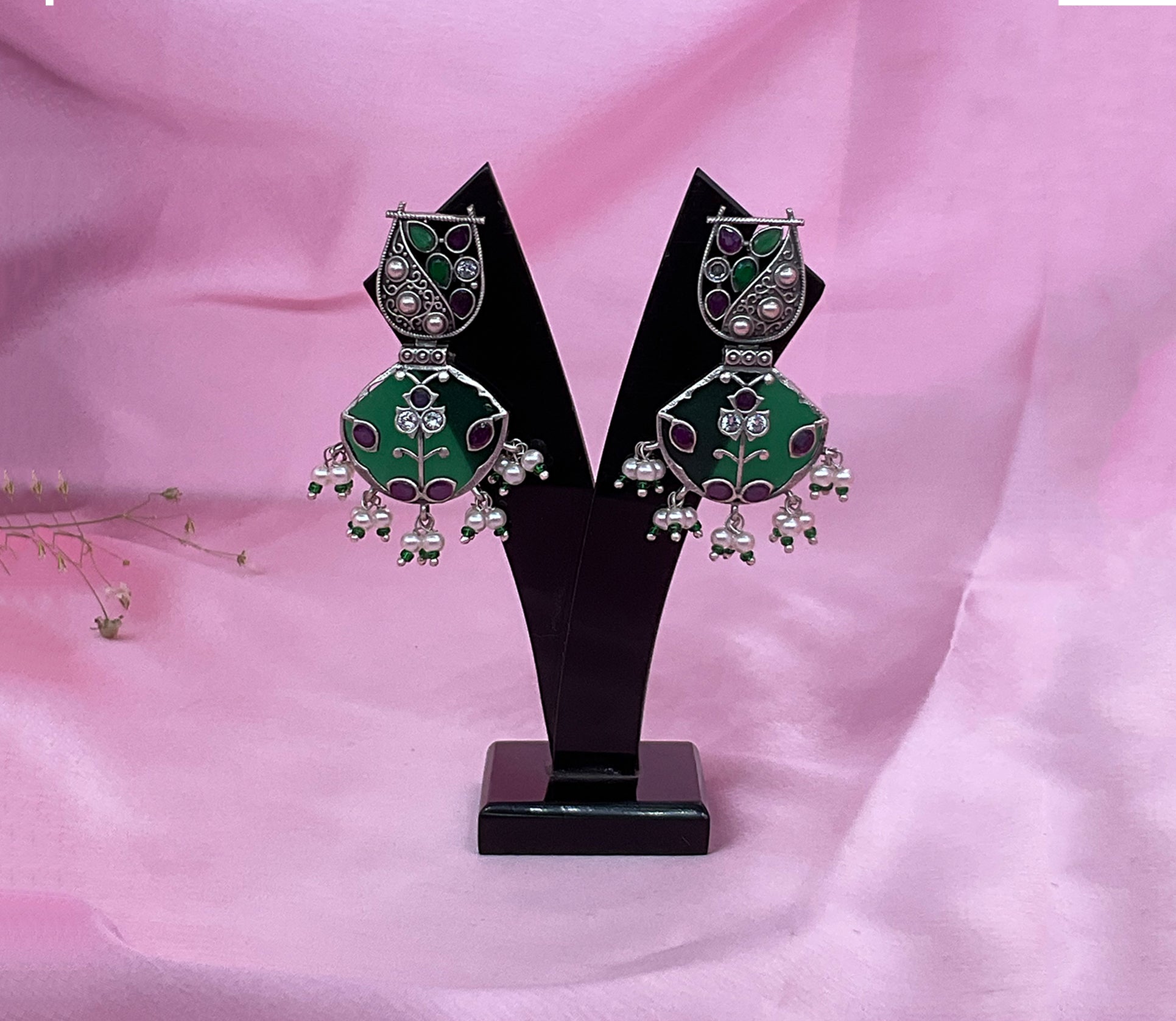 Silver LookAlike Roopali Chandbalis Earrings