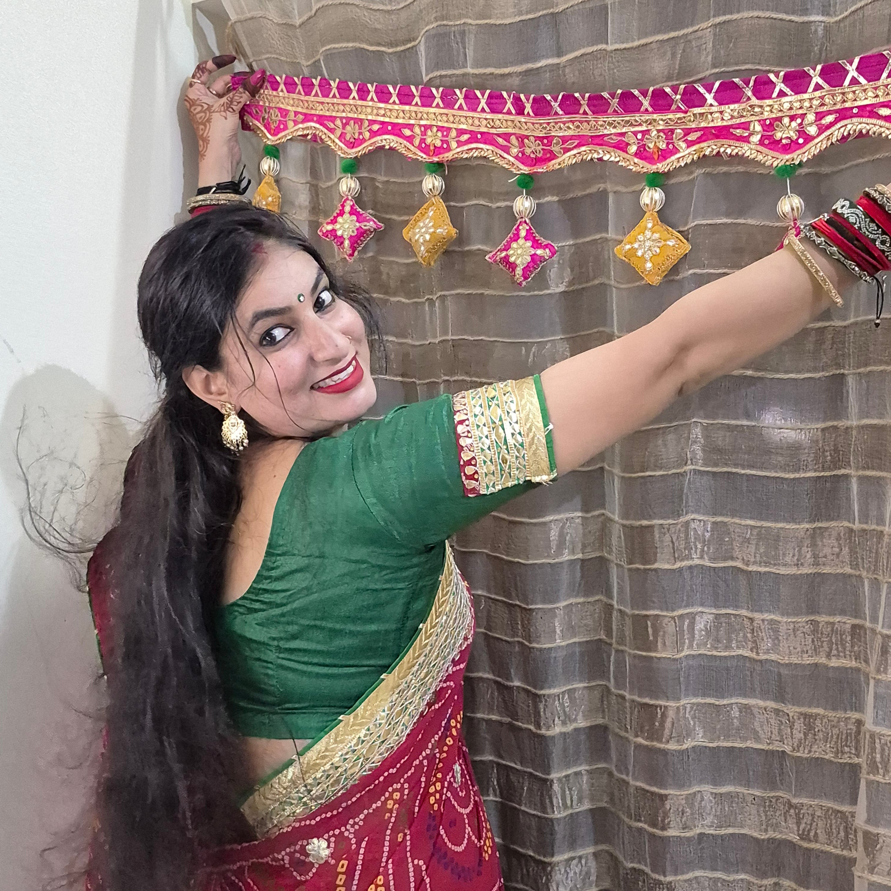 Rajasthani Gota Patti Door Hanging Toran/ Bandhanwar