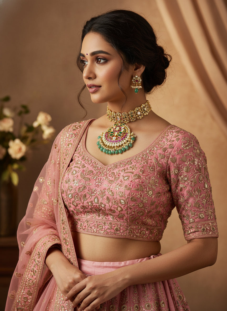 Divyaroop Jadau Kundan Chokar / Hasli