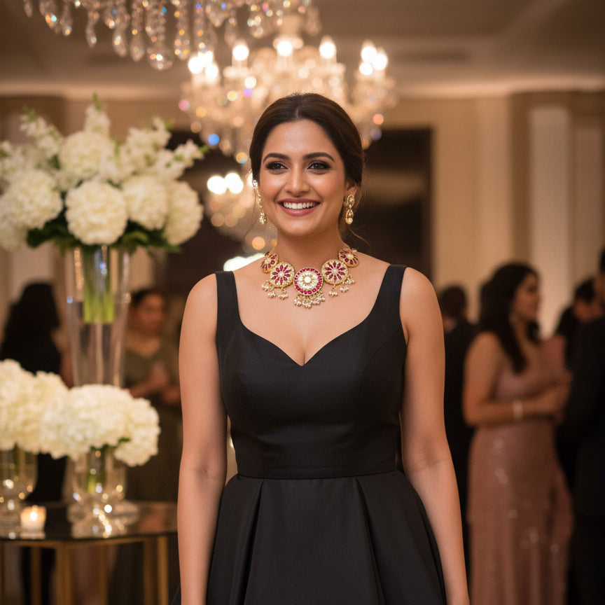 Taarini Chokar Necklace Set