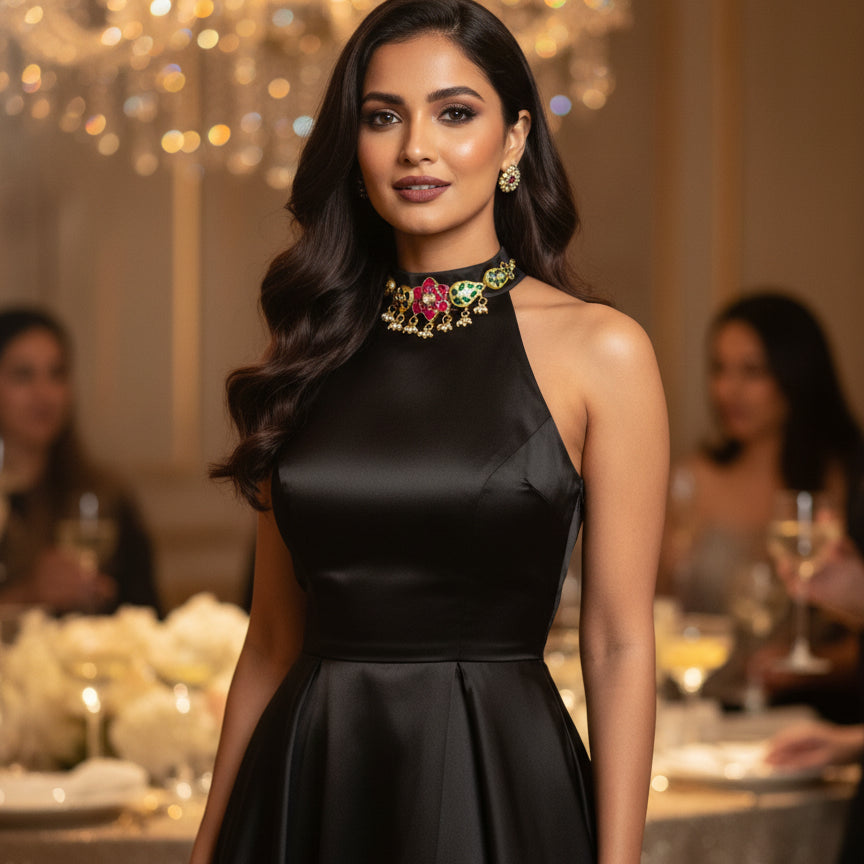 Amrapali Chokar Necklace Set