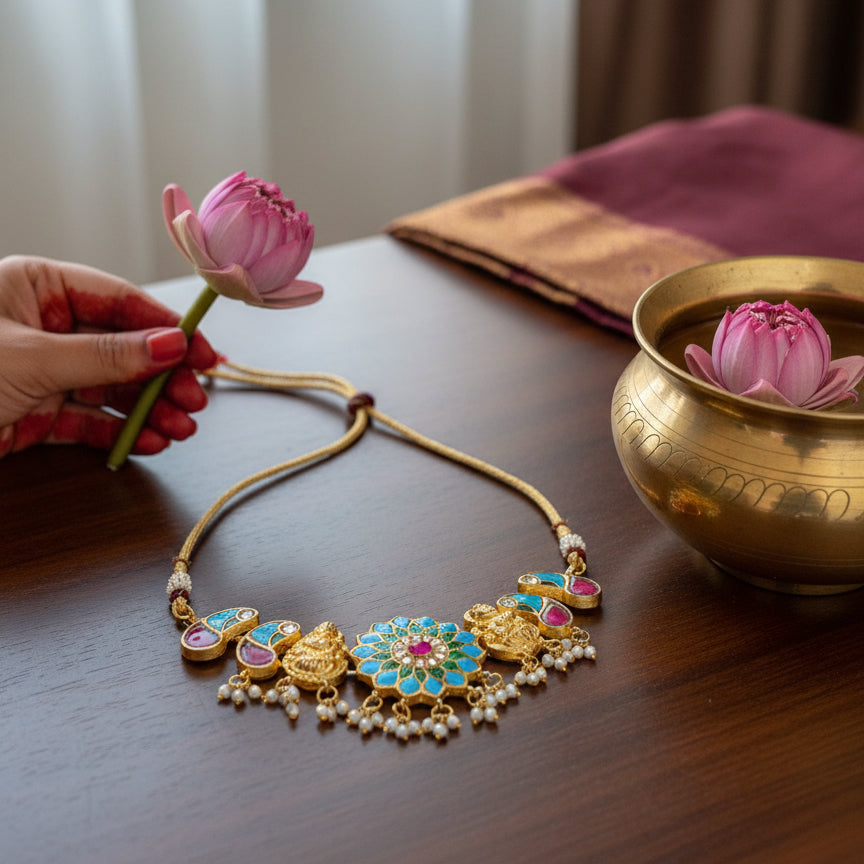 Devmani Chokar Necklace Set