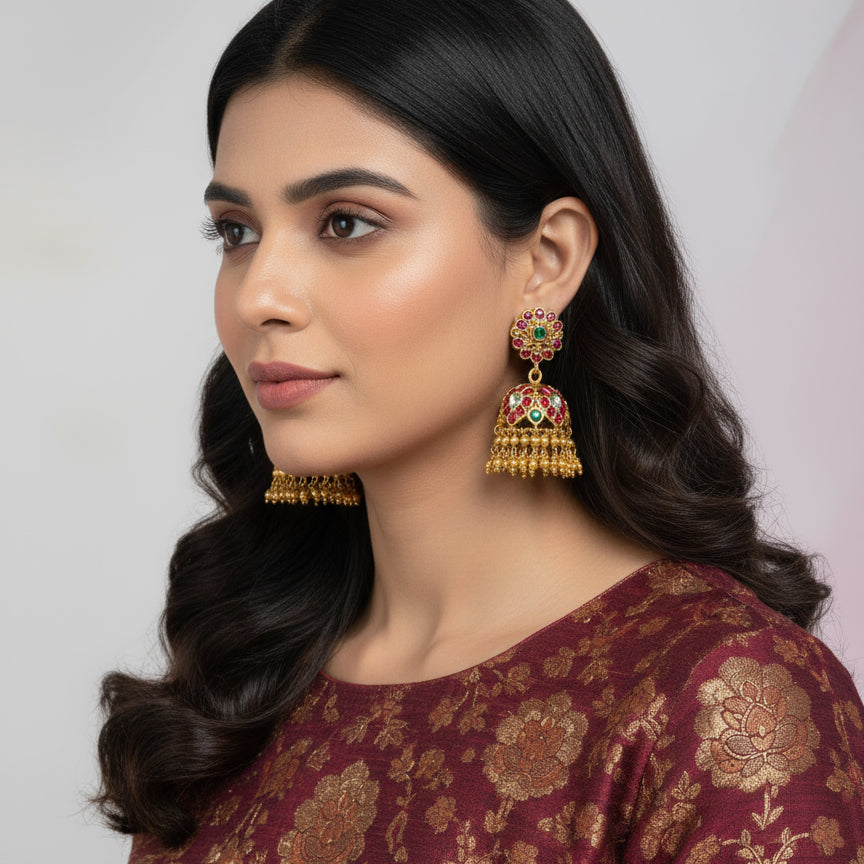 Kalyani Jadau Kundan Hanging Earring