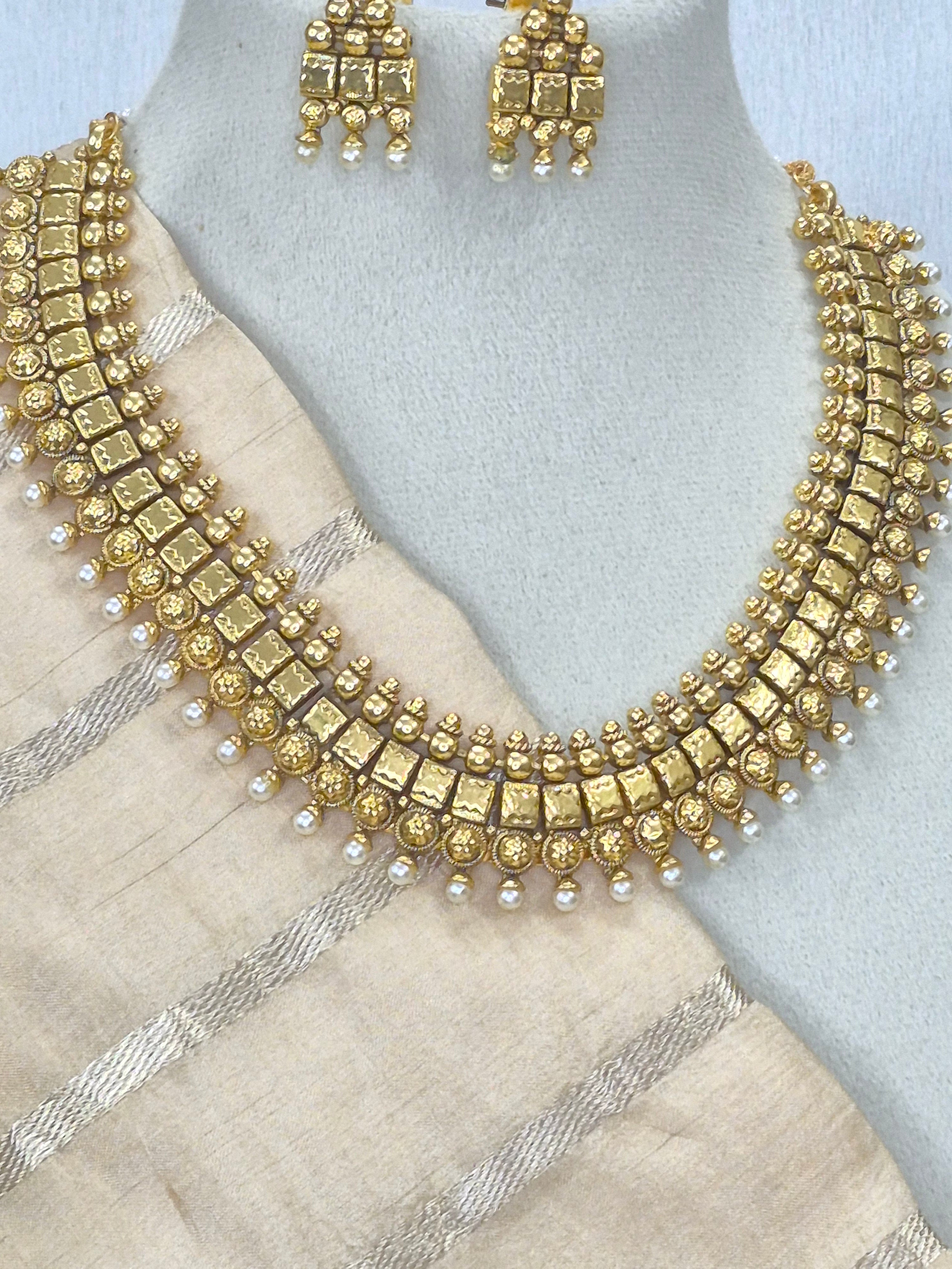 Charvi Gram Gold Necklace Set