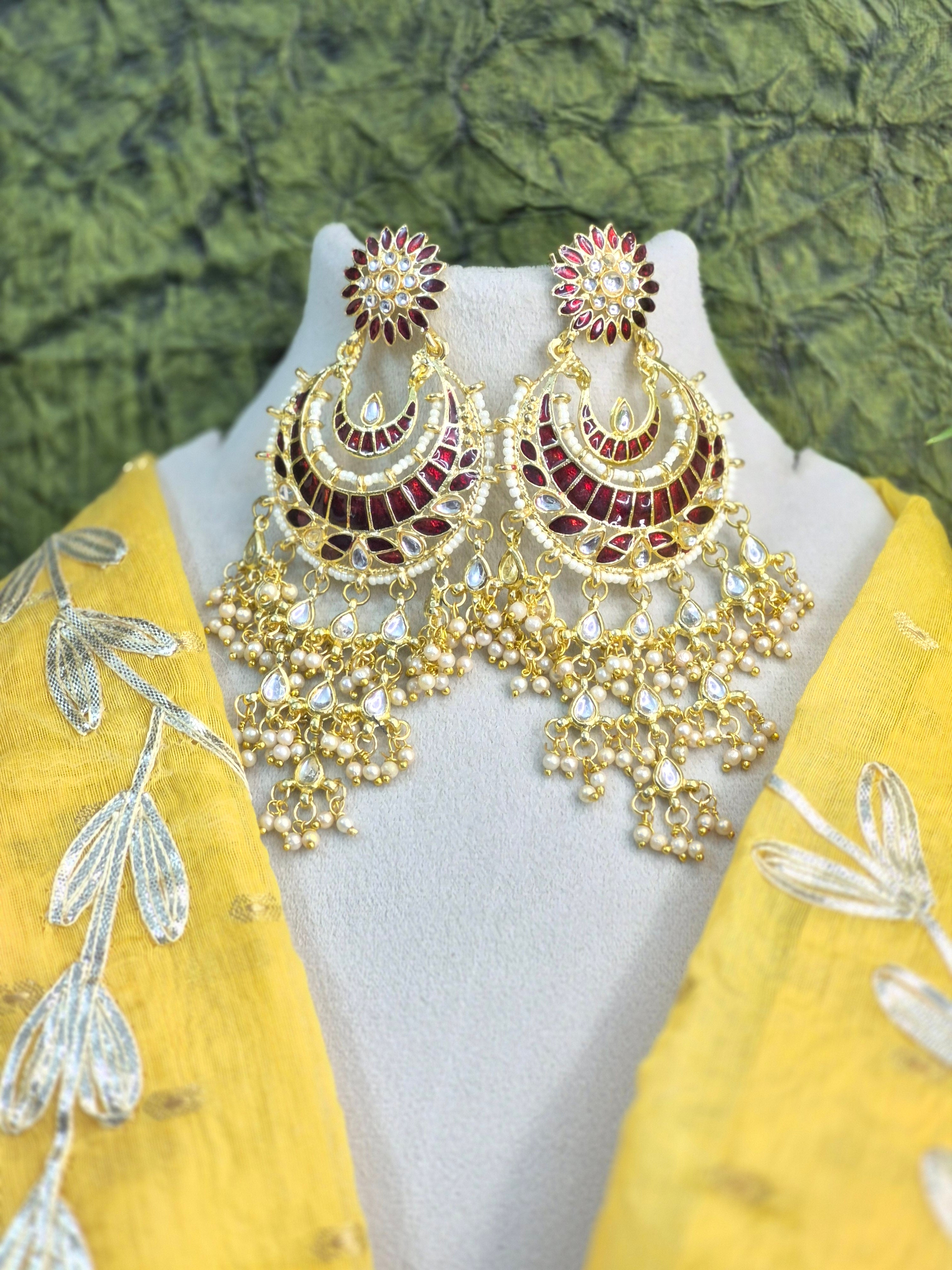 Chandbali Jhumki Earrings