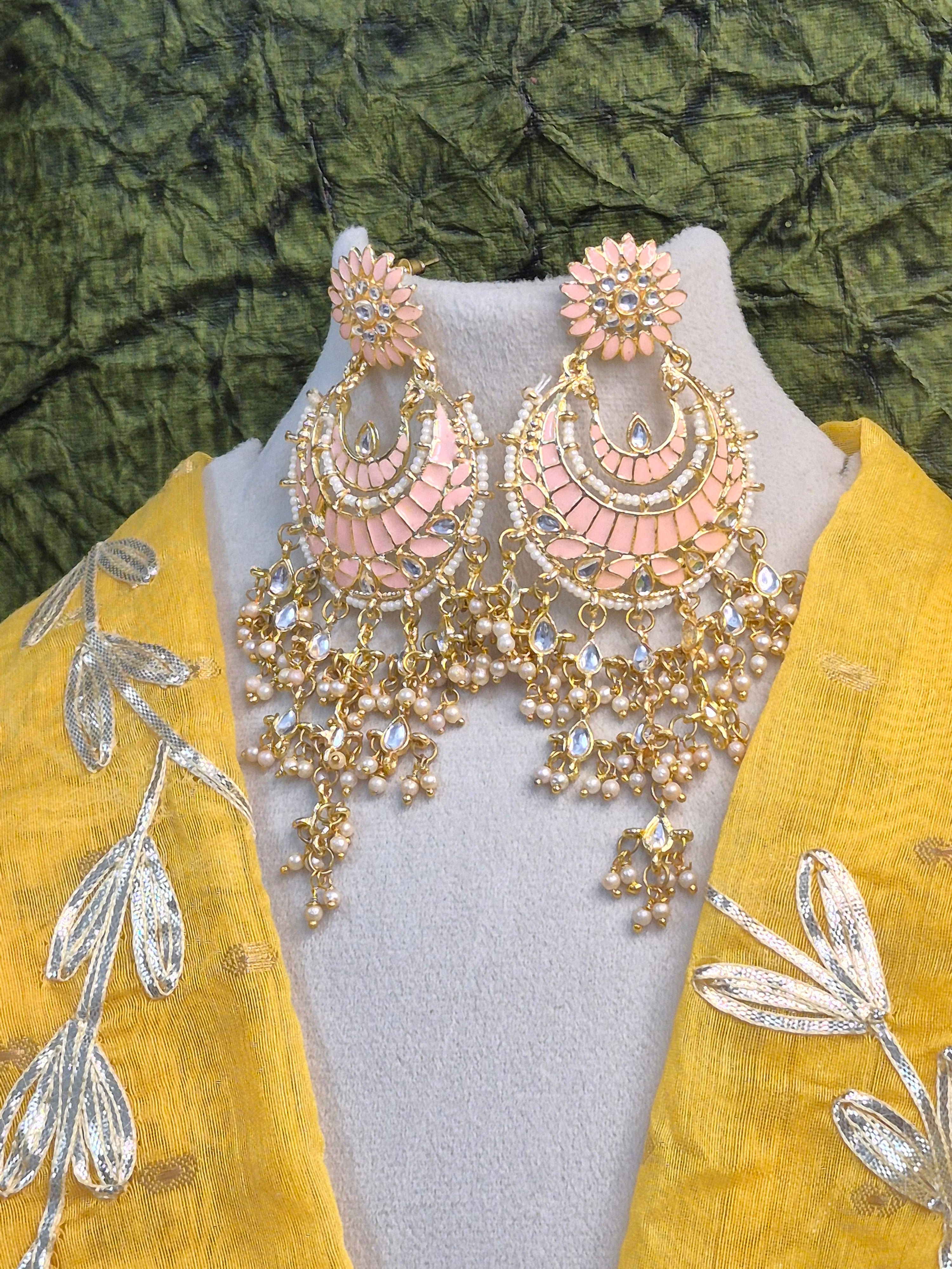 Chandbali Jhumki Earrings