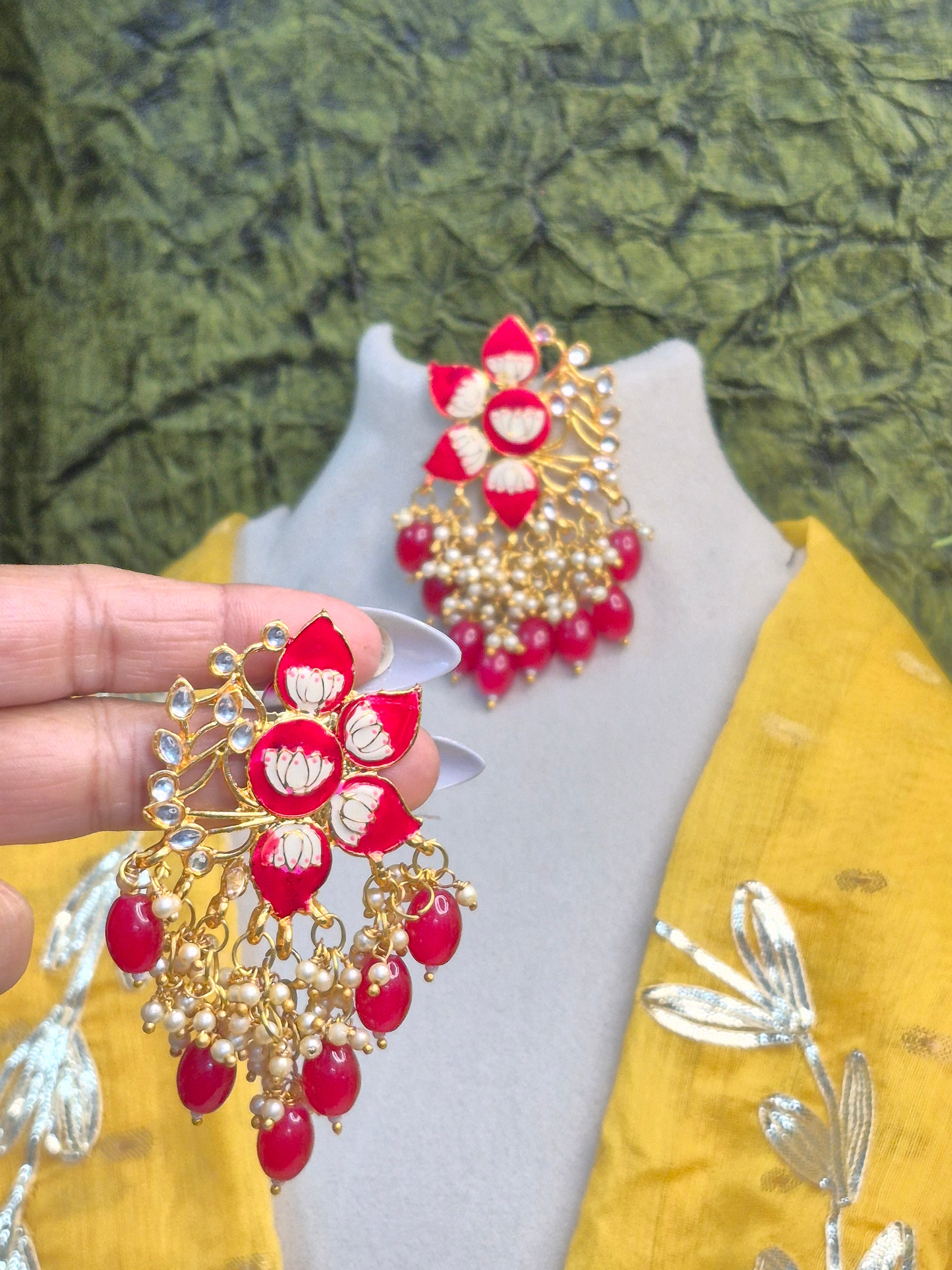 Chandbali Jhumki Earrings