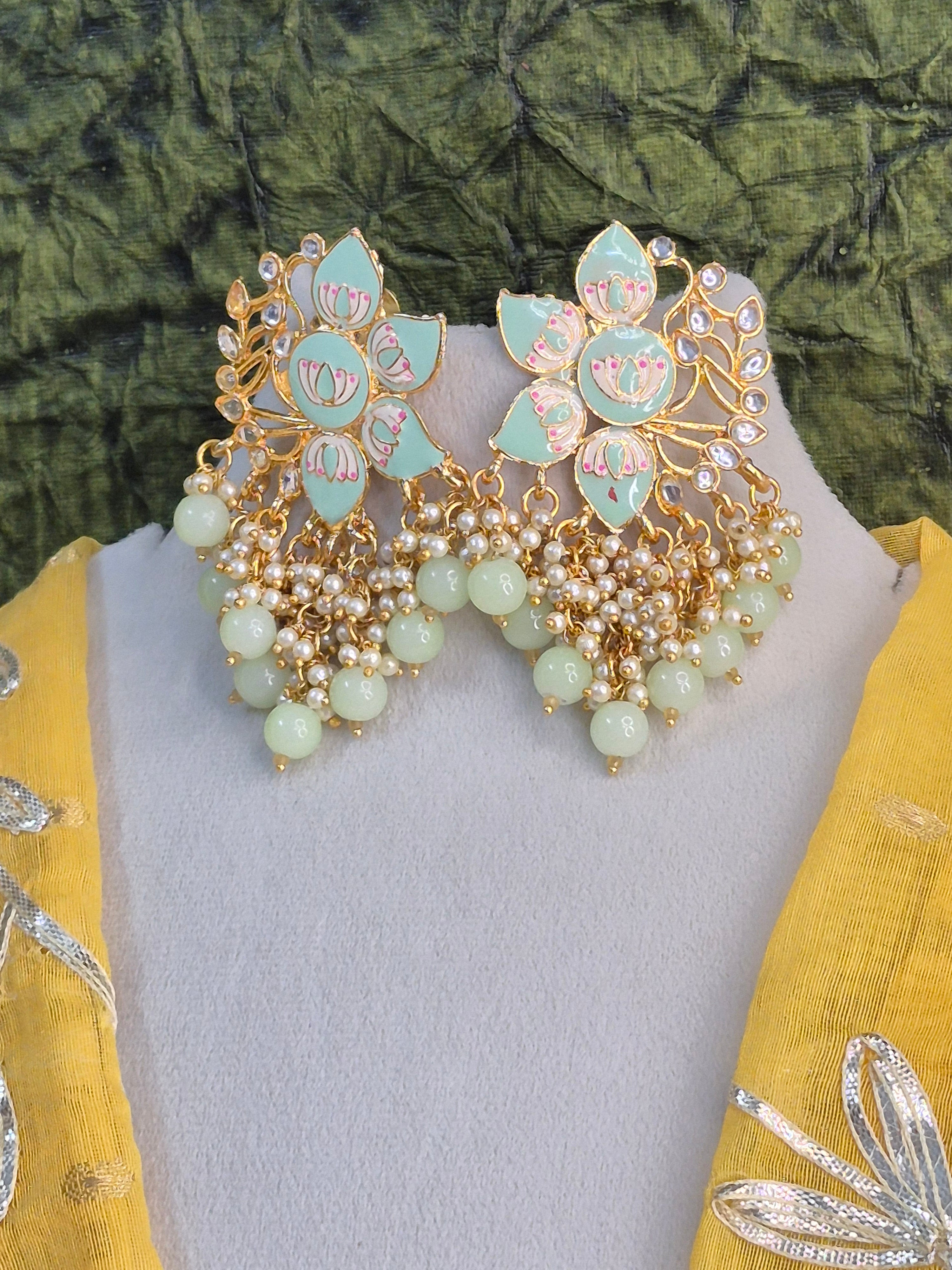 Chandbali Jhumki Earrings