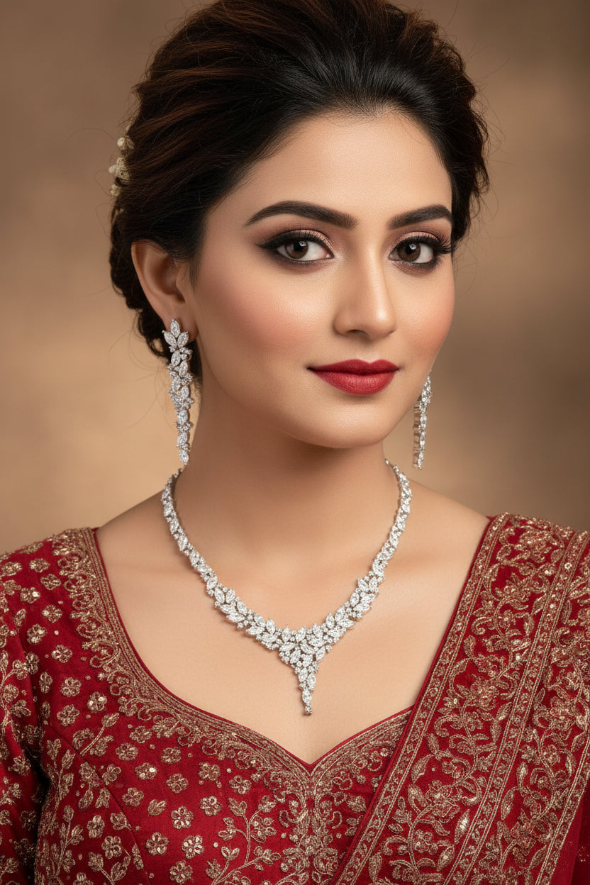 Miravelle Zirconia Necklace Set