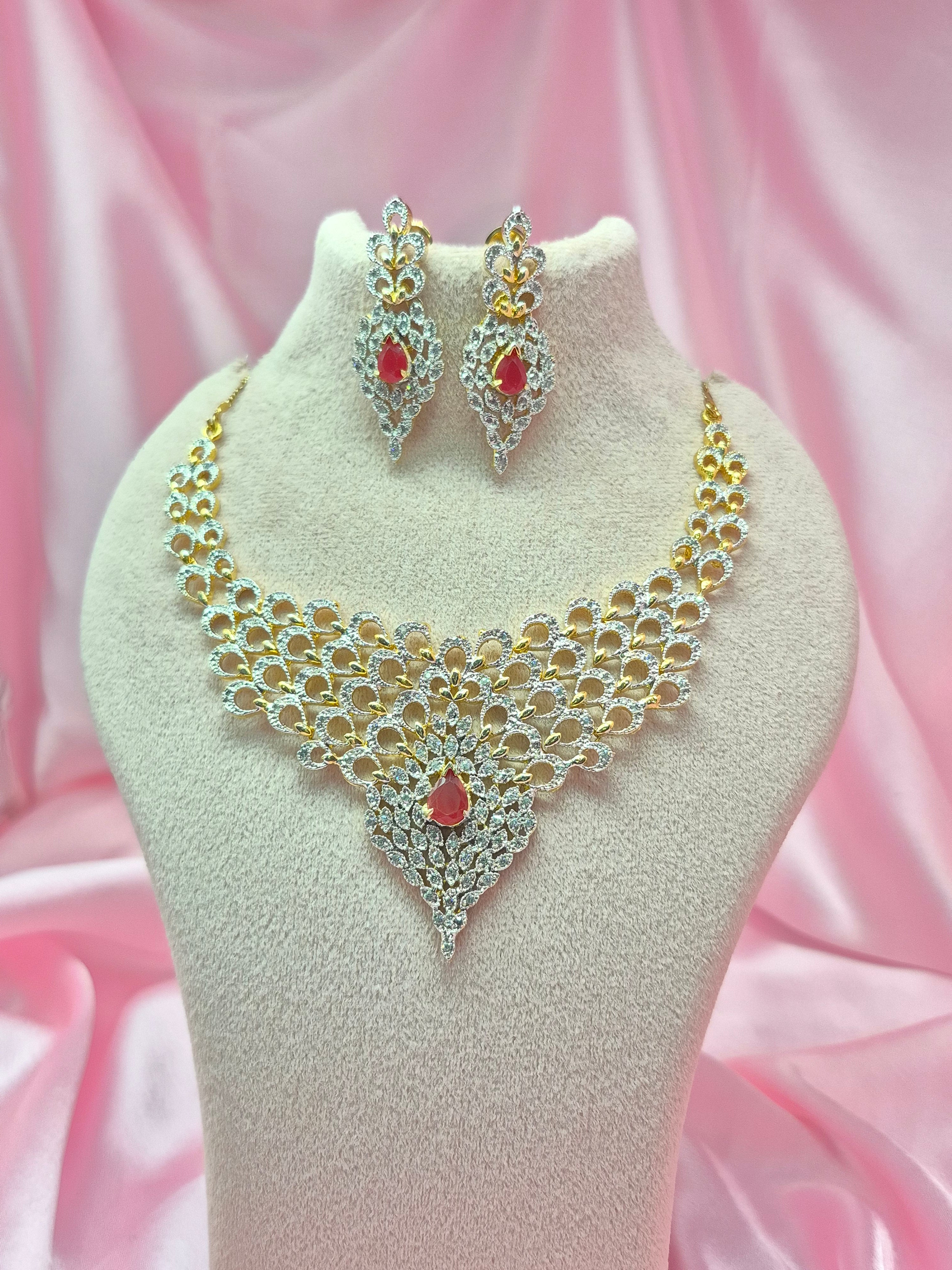 Veloura Zirconia Necklace Set