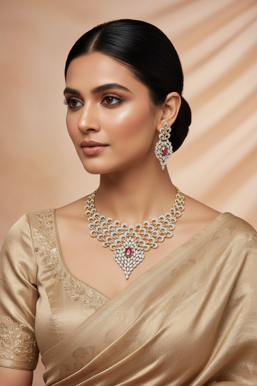 Veloura Zirconia Necklace Set