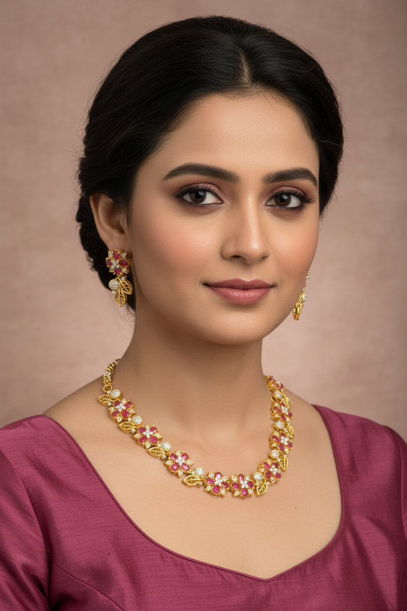 Zivara Zirconia Necklace Set