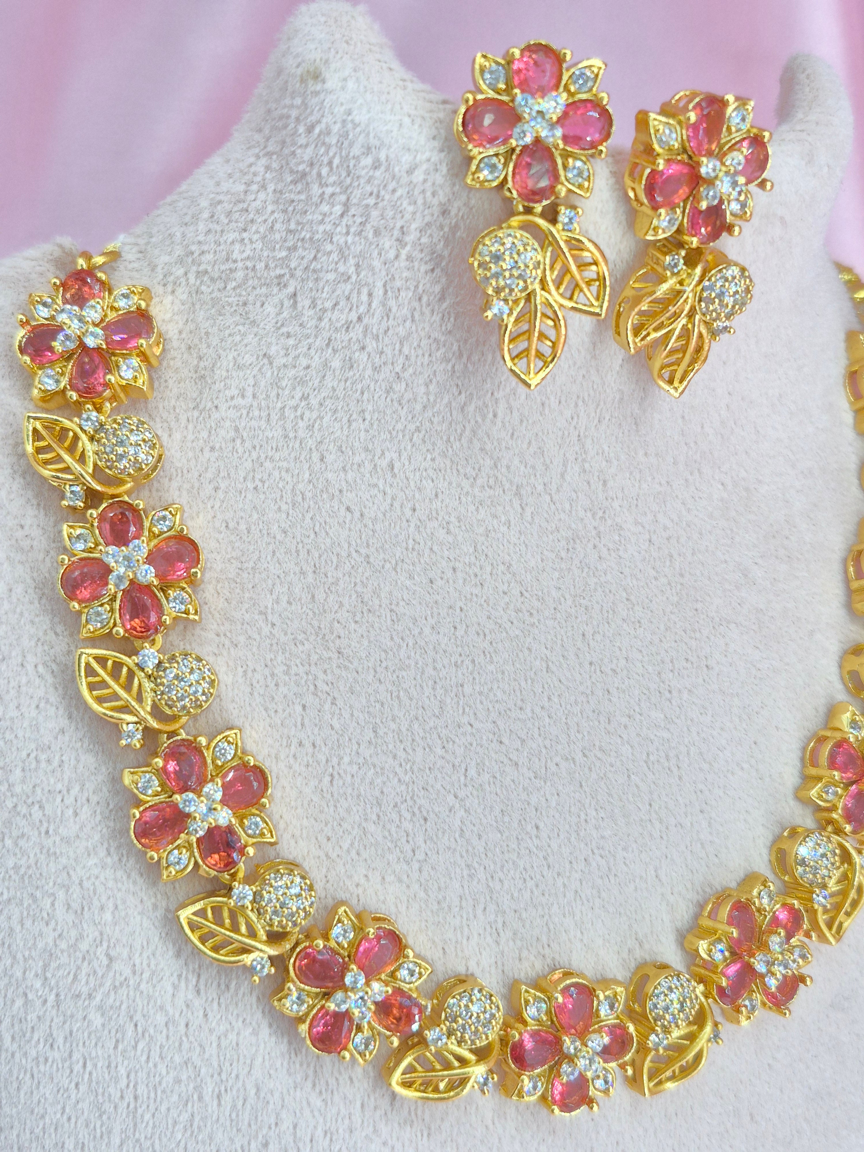 Zivara Zirconia Necklace Set
