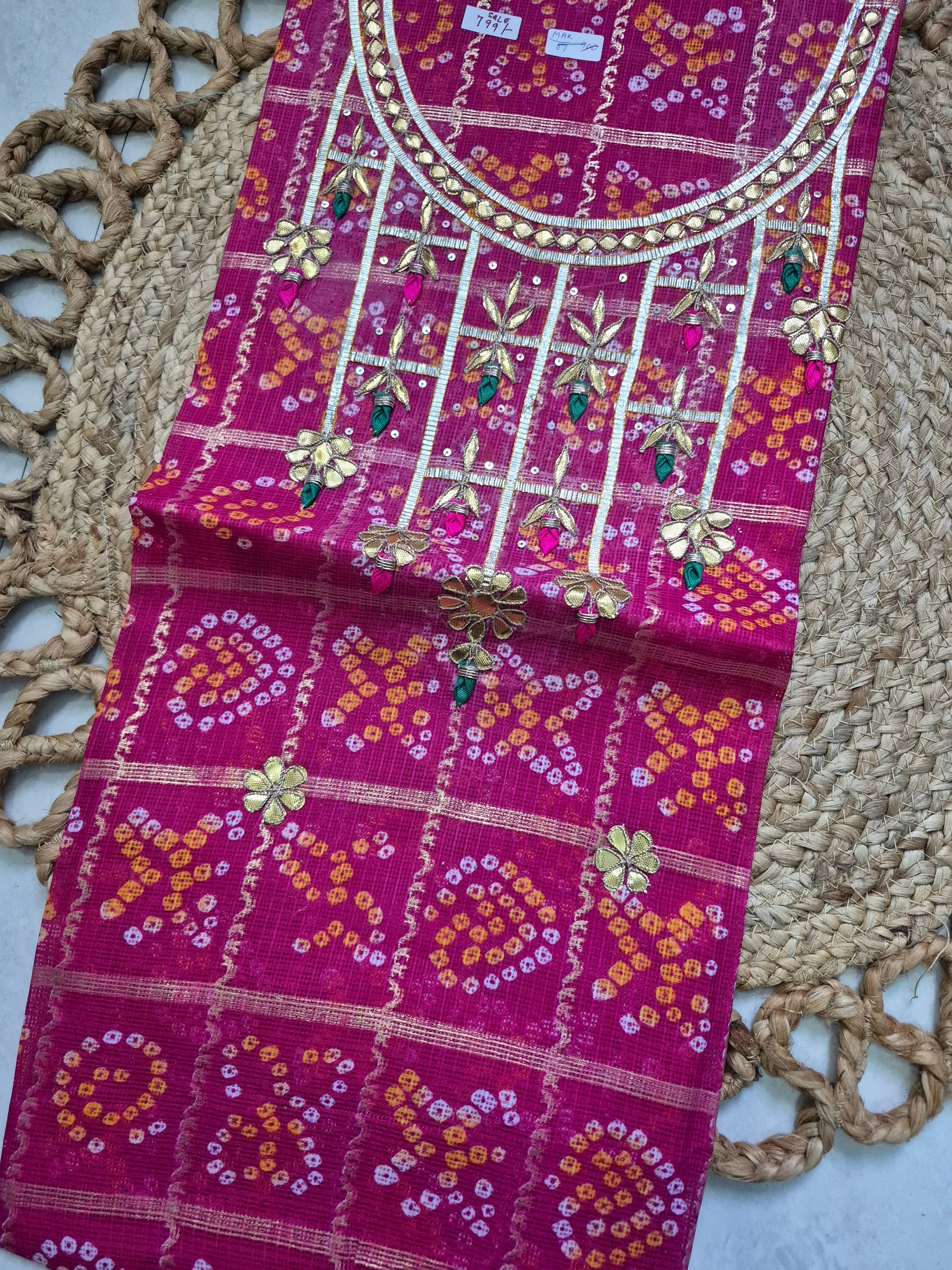 Eshvika Gota Patti Kota Doriya 2 pc Suits
