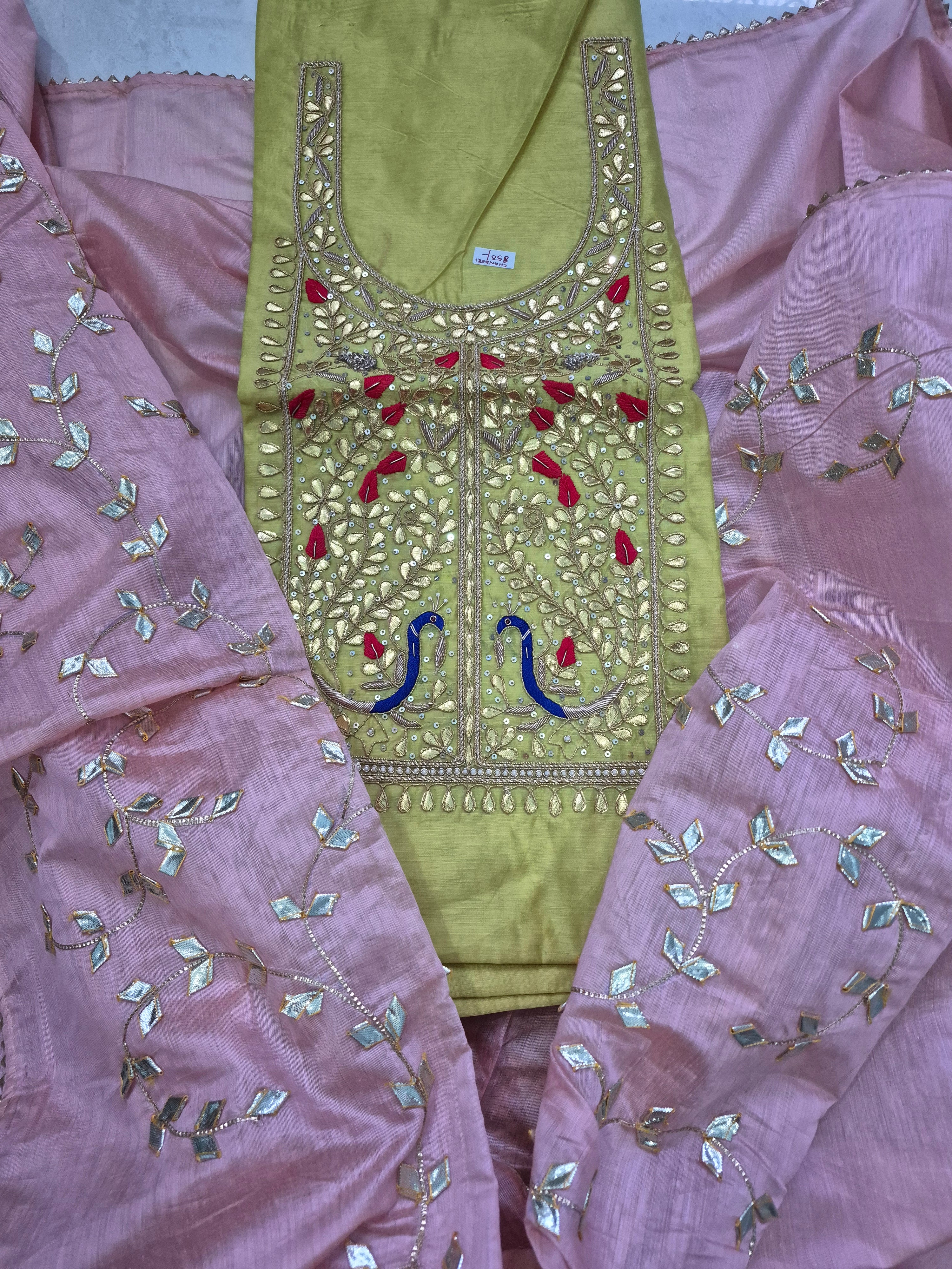 Yashvi Gota Patti Chanderi 2 pc Suits