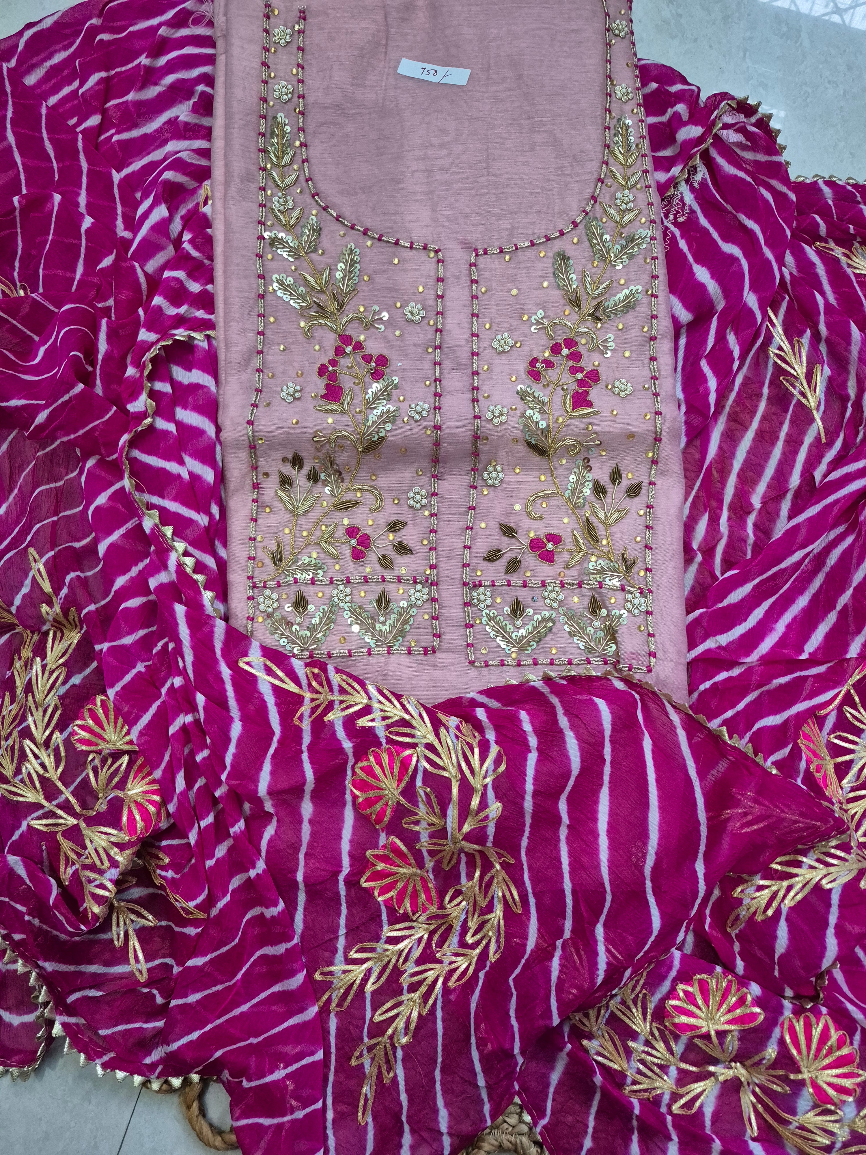 Yashvi Gota Patti Chanderi 2 pc Suits