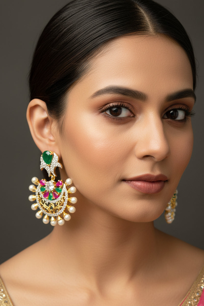 Emerald Bloom AD Earrings