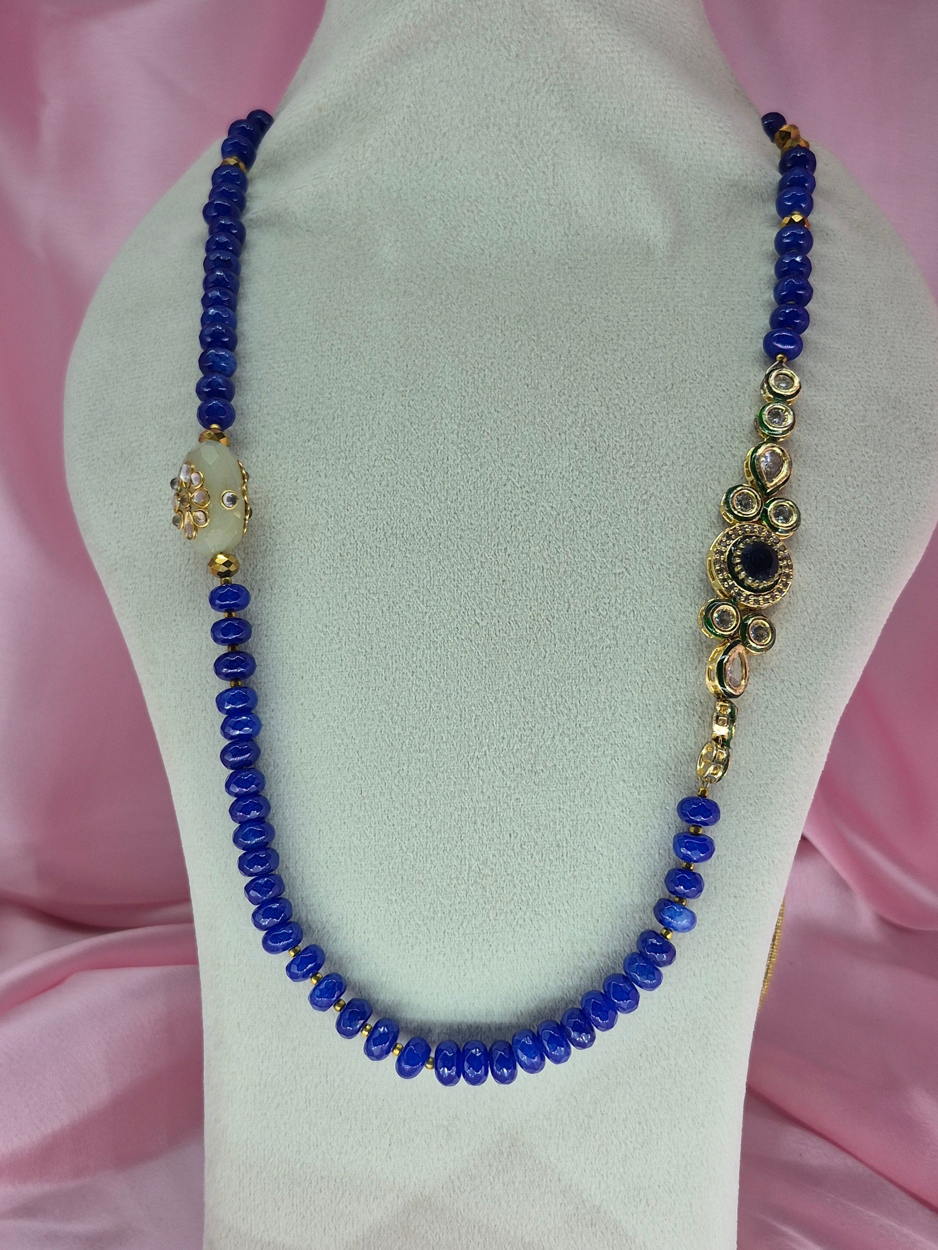 Semi-Precious Jades with Side Pendant