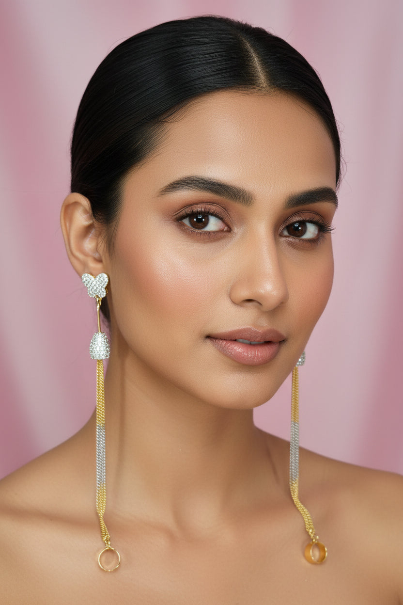 Butterfly Zirconia Earcuff [Earrings]