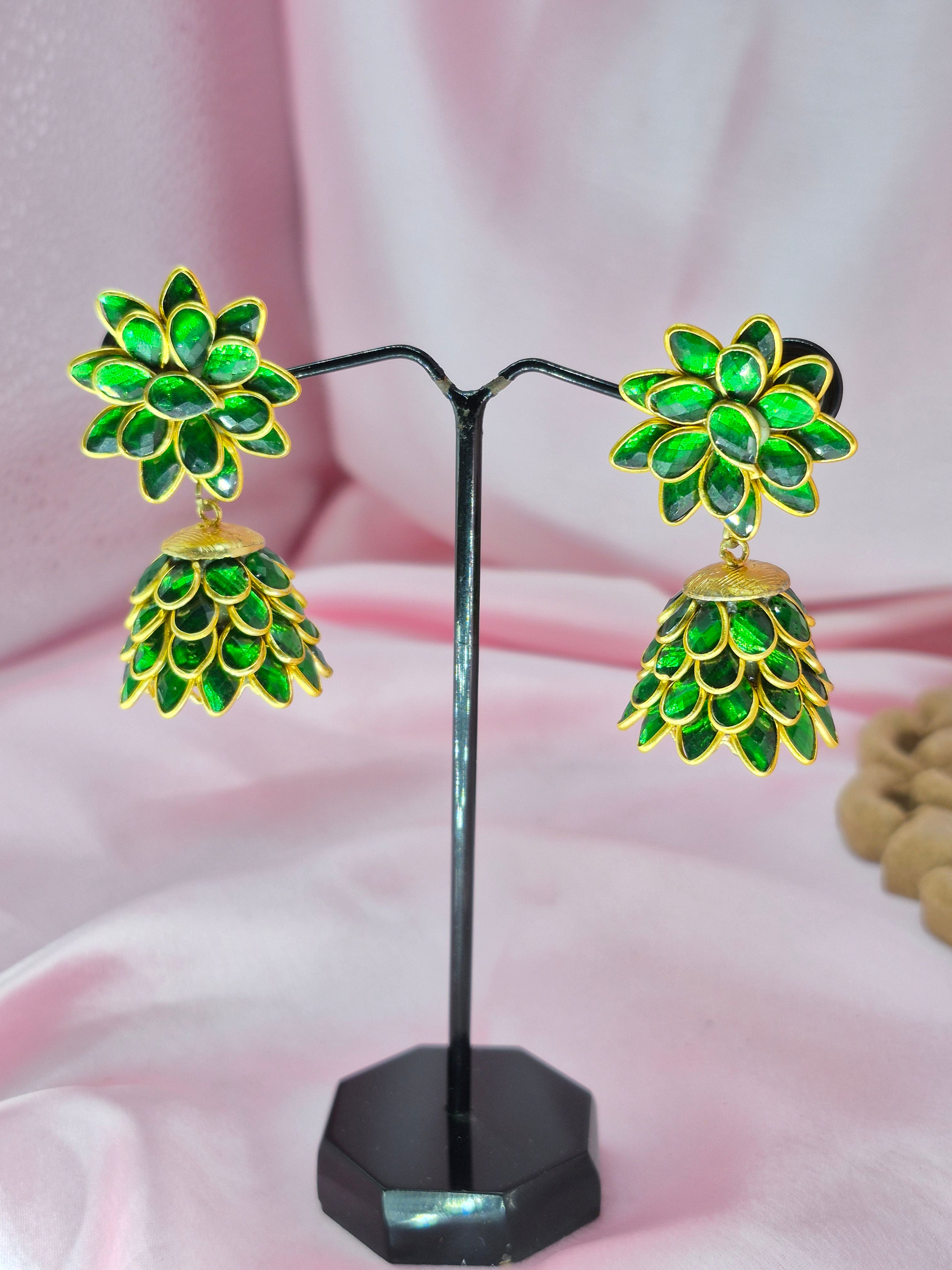 Kanchan Kundan Pachhi Earrings
