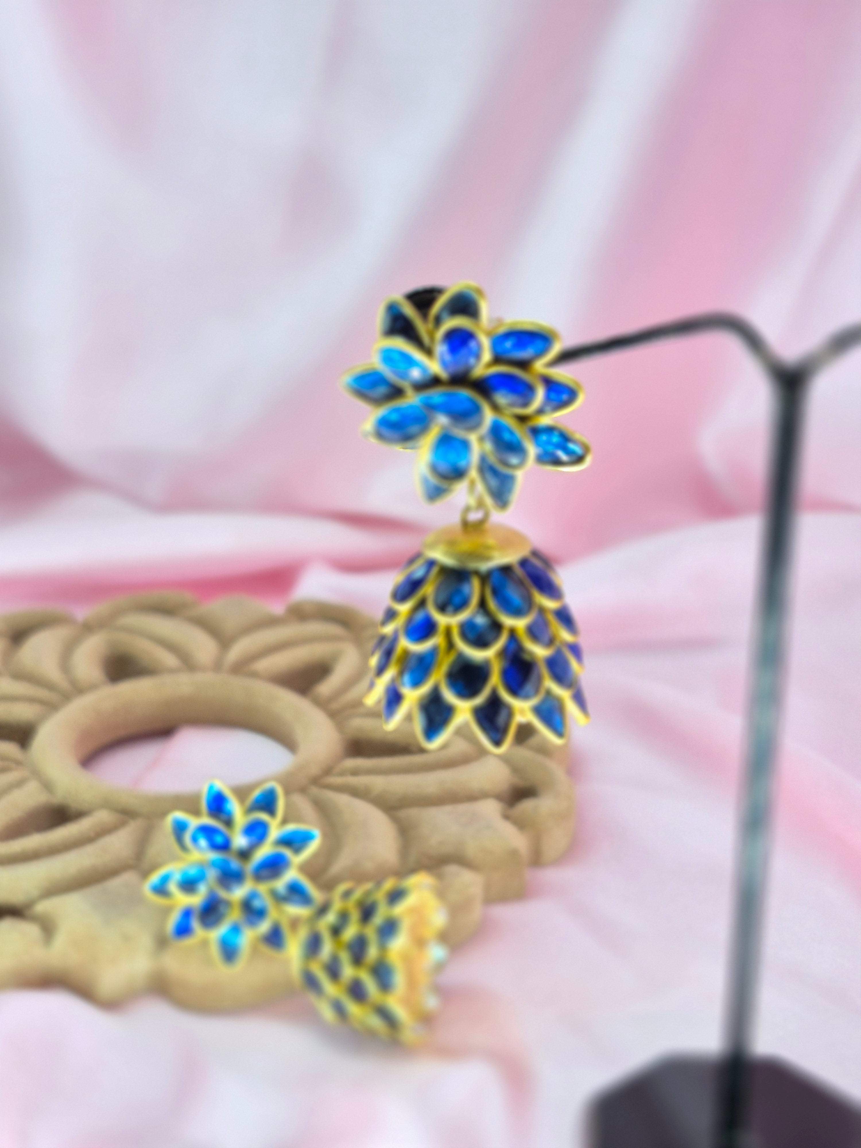 Kanchan Kundan Pachhi Earrings