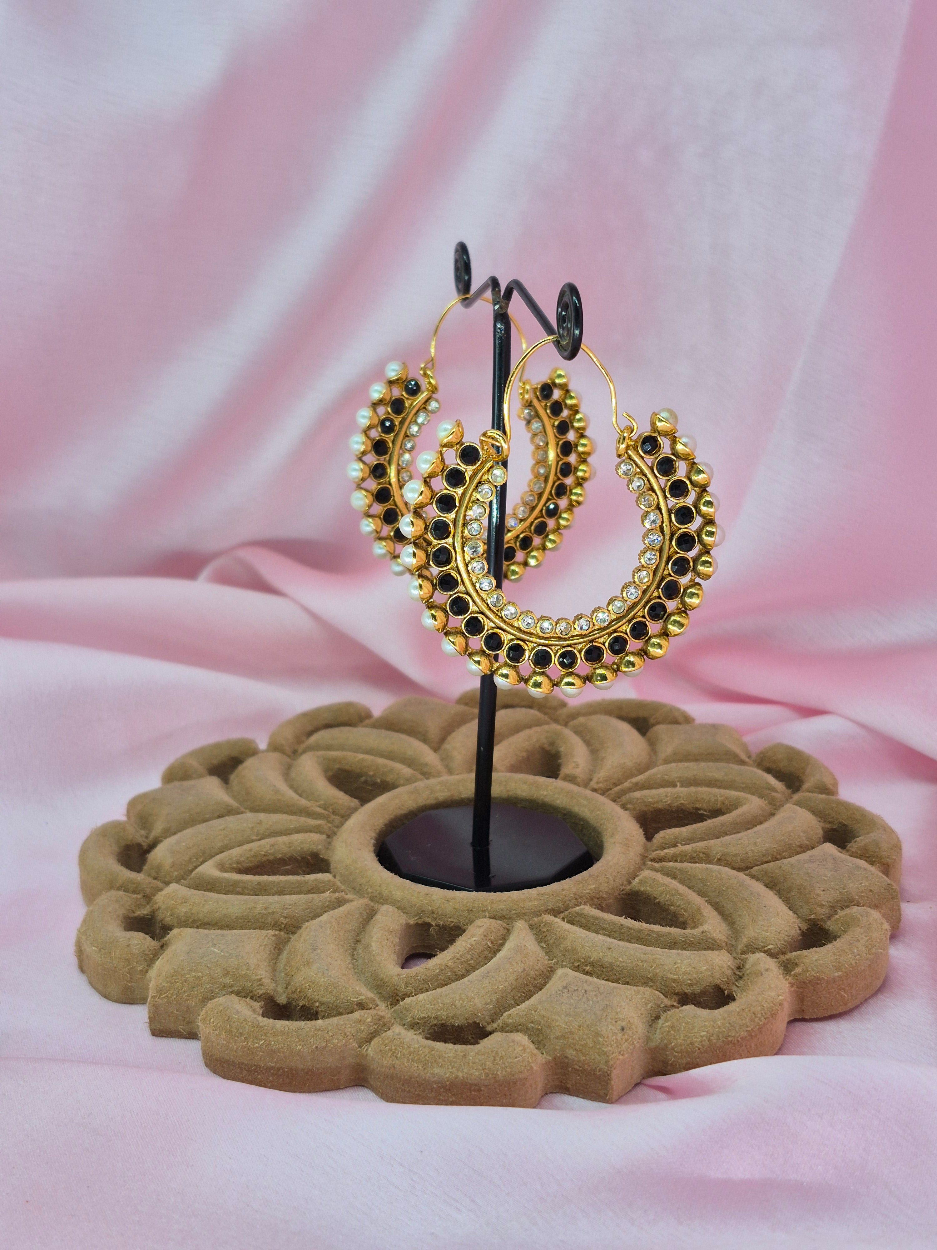Zarqa Kundan Pachhi Earrings