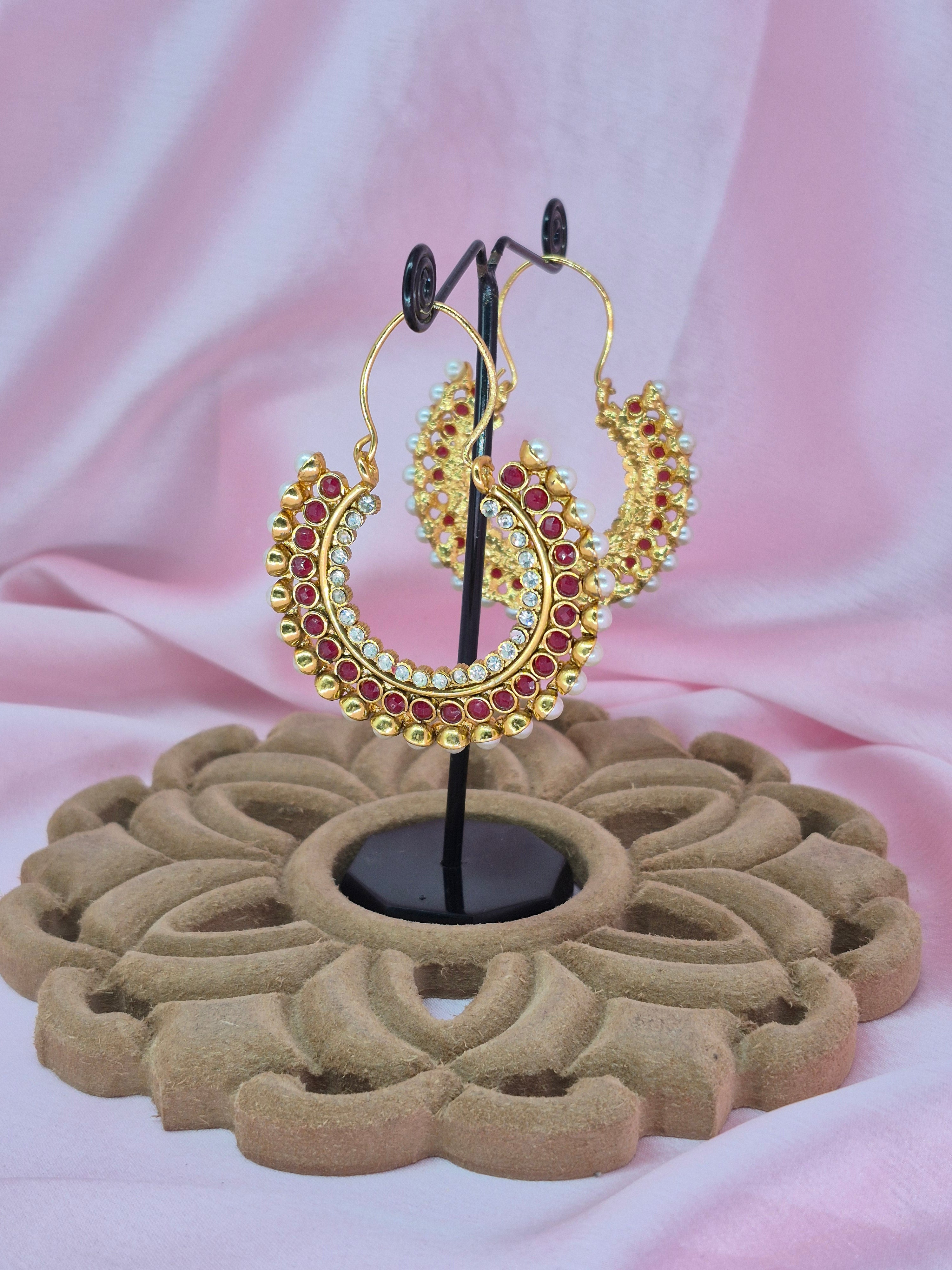 Zarqa Kundan Pachhi Earrings