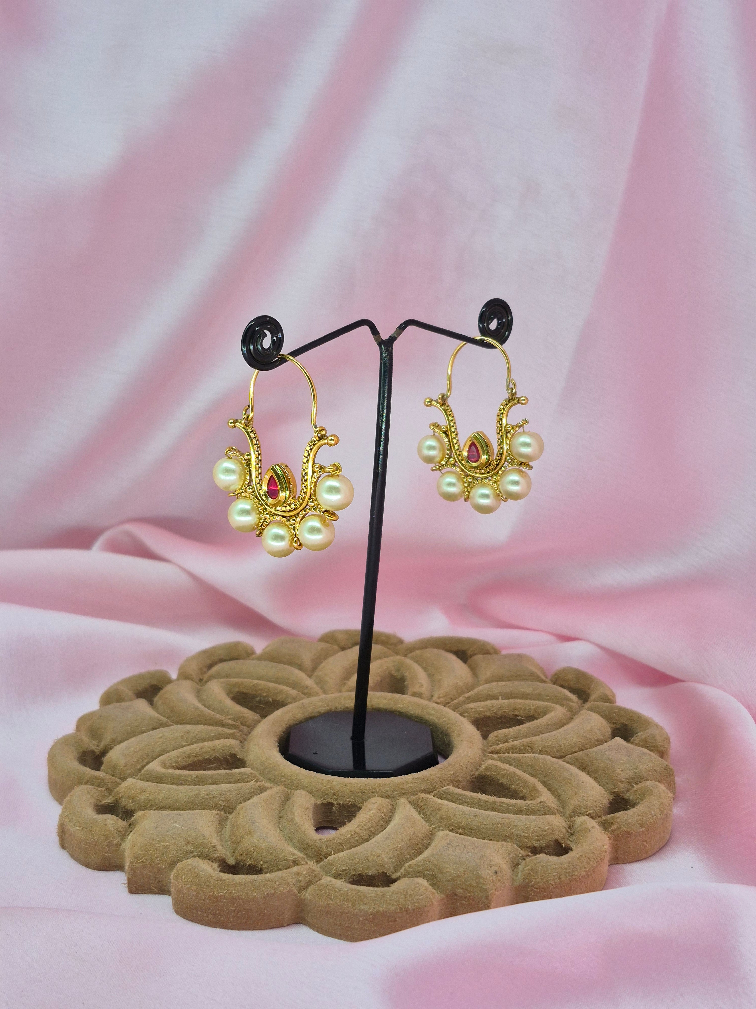 Arshiya Kundan Pachhi Earrings
