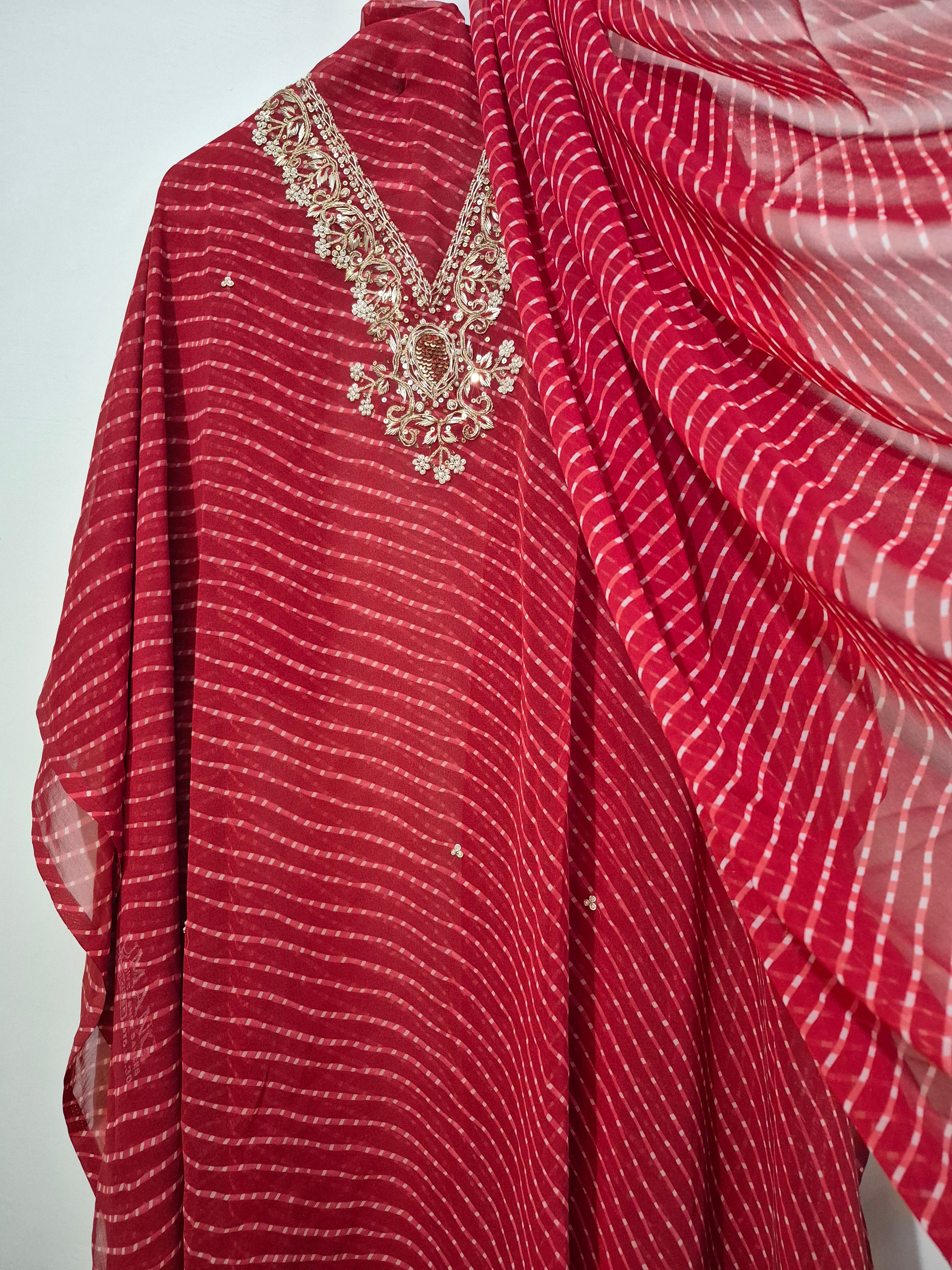 Gulnaar&nbsp;Gota Patti Kota Doriya Full Suit