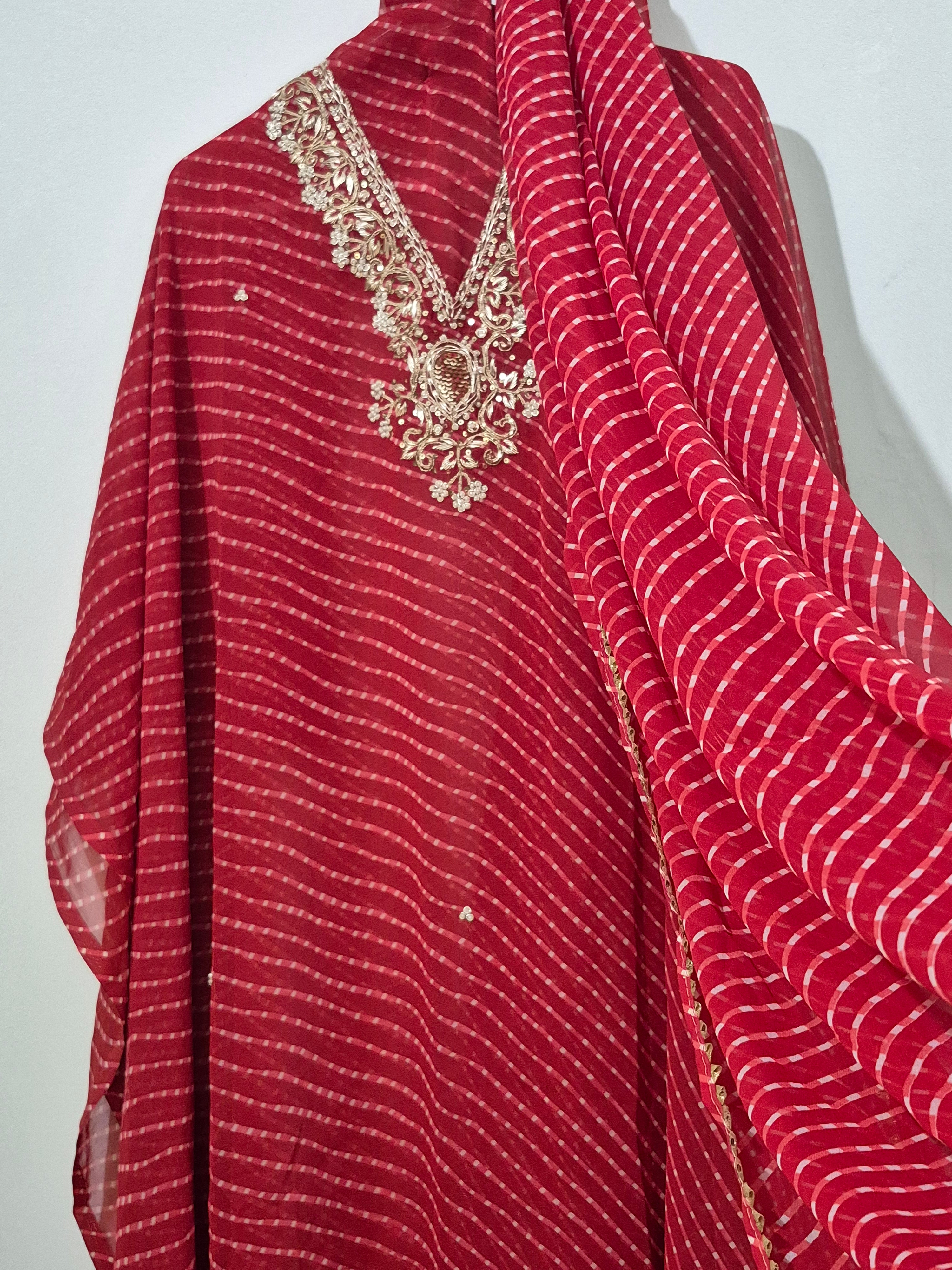 Gulnaar&nbsp;Gota Patti Kota Doriya Full Suit