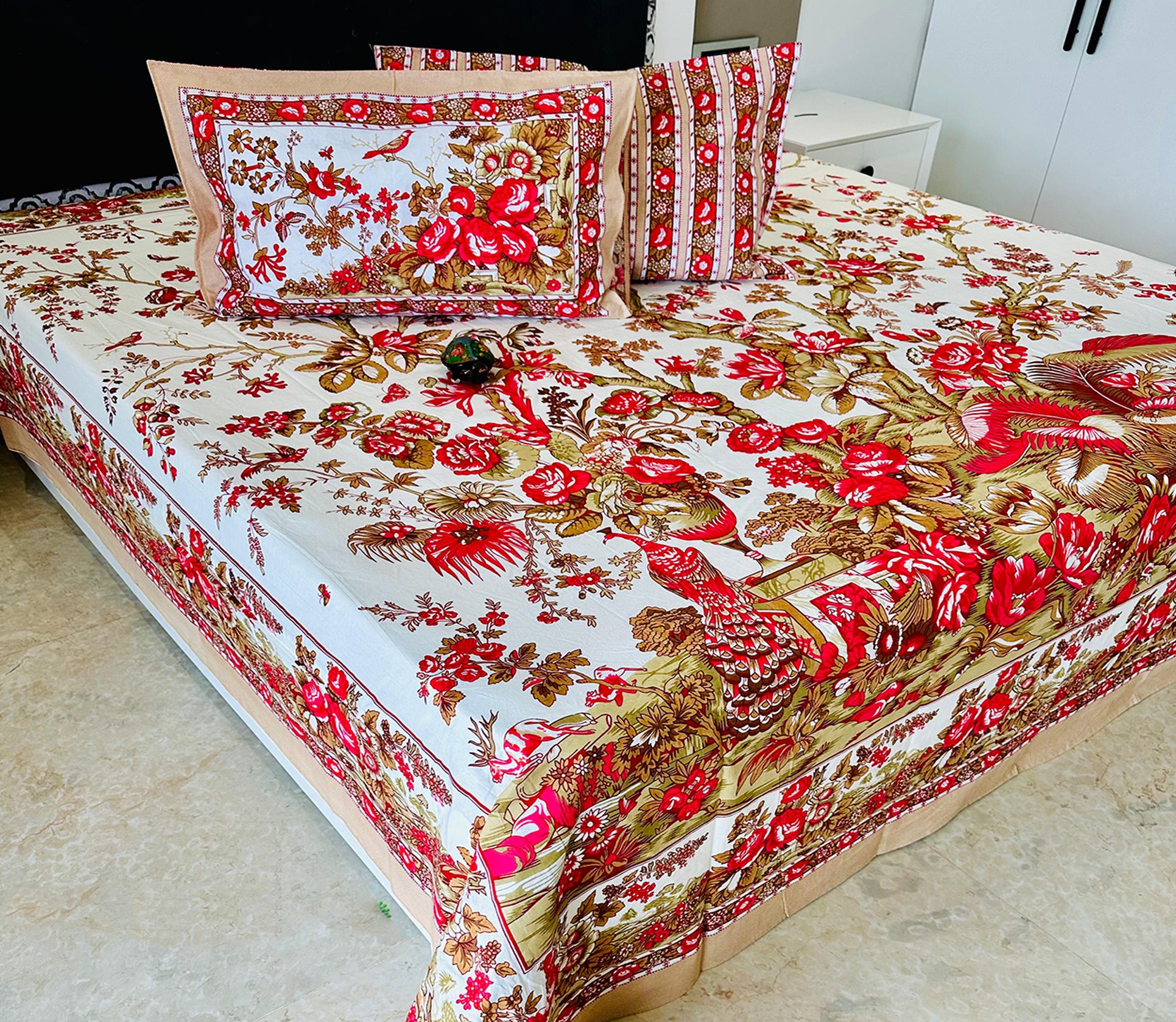 Hastkala Jumbo King Bedsheet Set