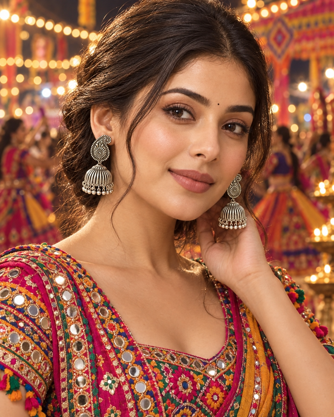 Kumud Oxidized Jhumki Earrings