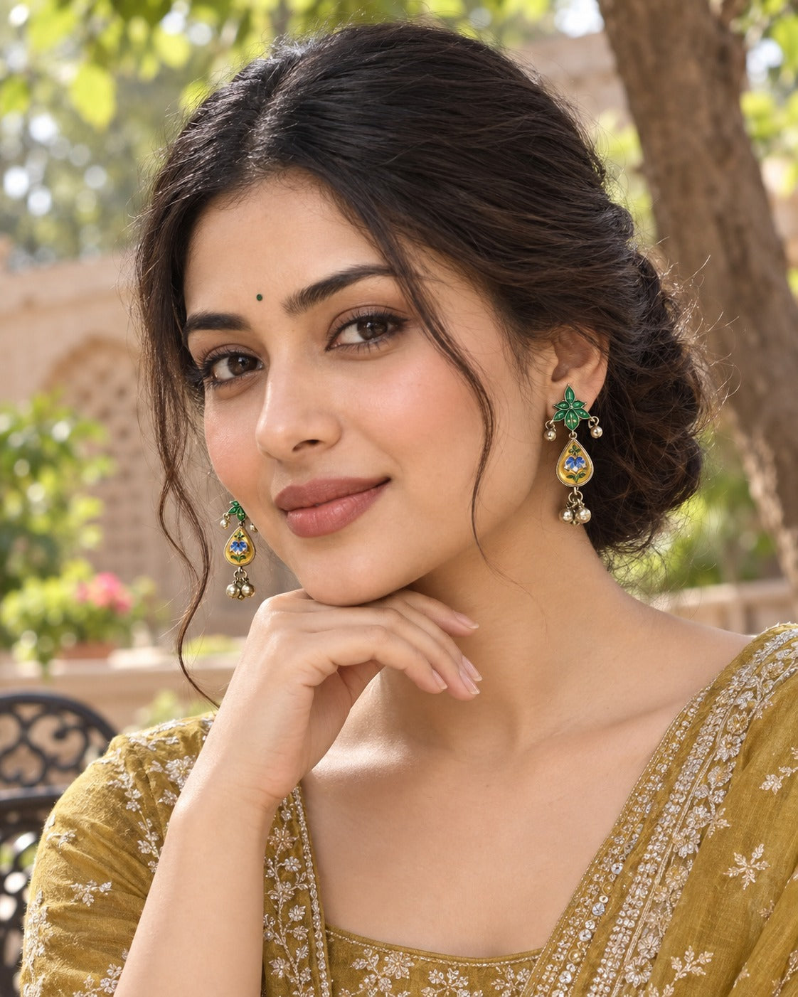 Juhi Meenakari Earrings