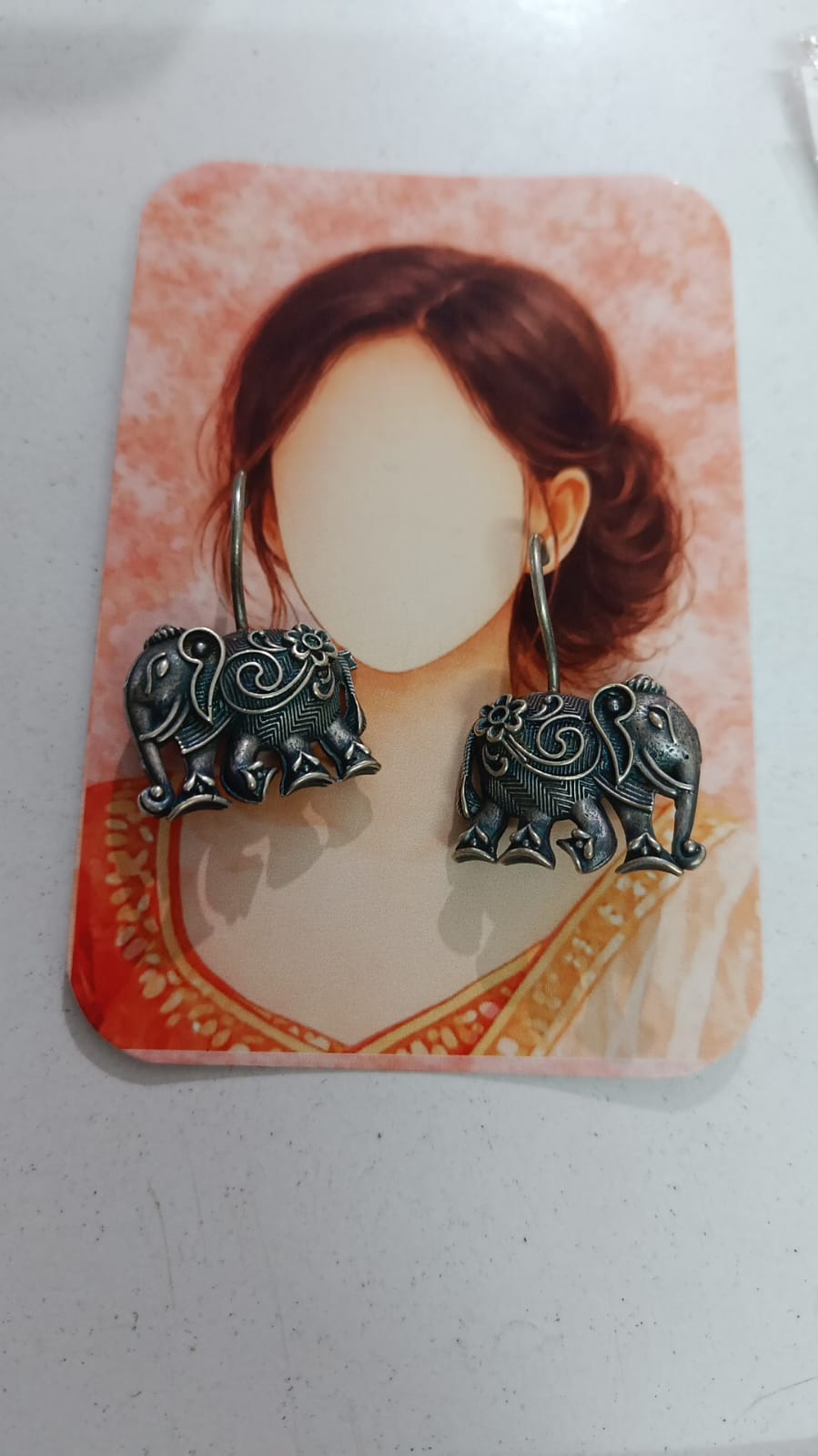Chandrika Oxidized Jhumki Earrings