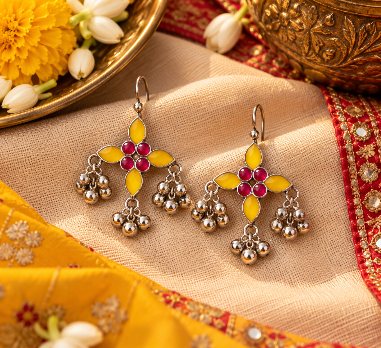 Naira Meenakari Earrings