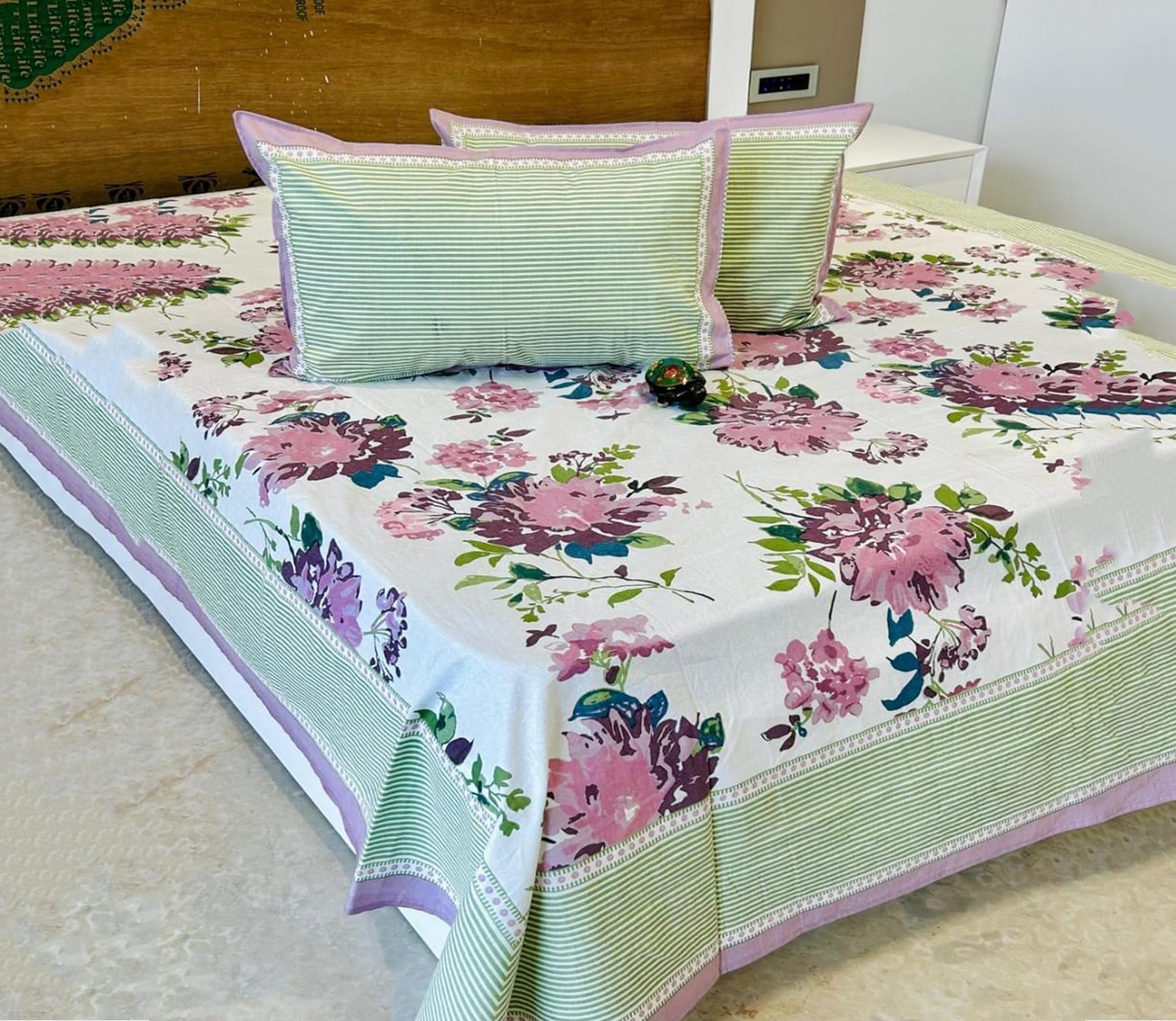 Gulistan Jumbo King Bedsheet Set |110x110 inches | 100% Cotton