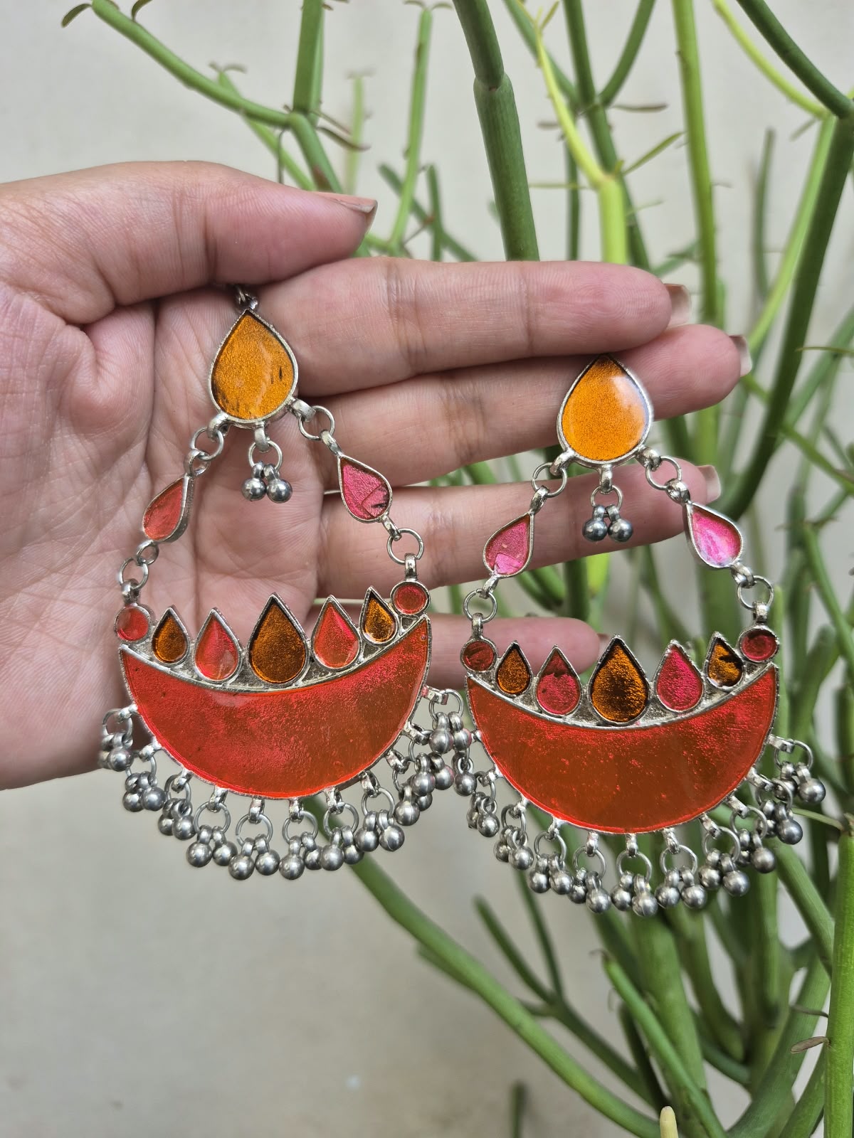 Chandbali Jhumki Earrings