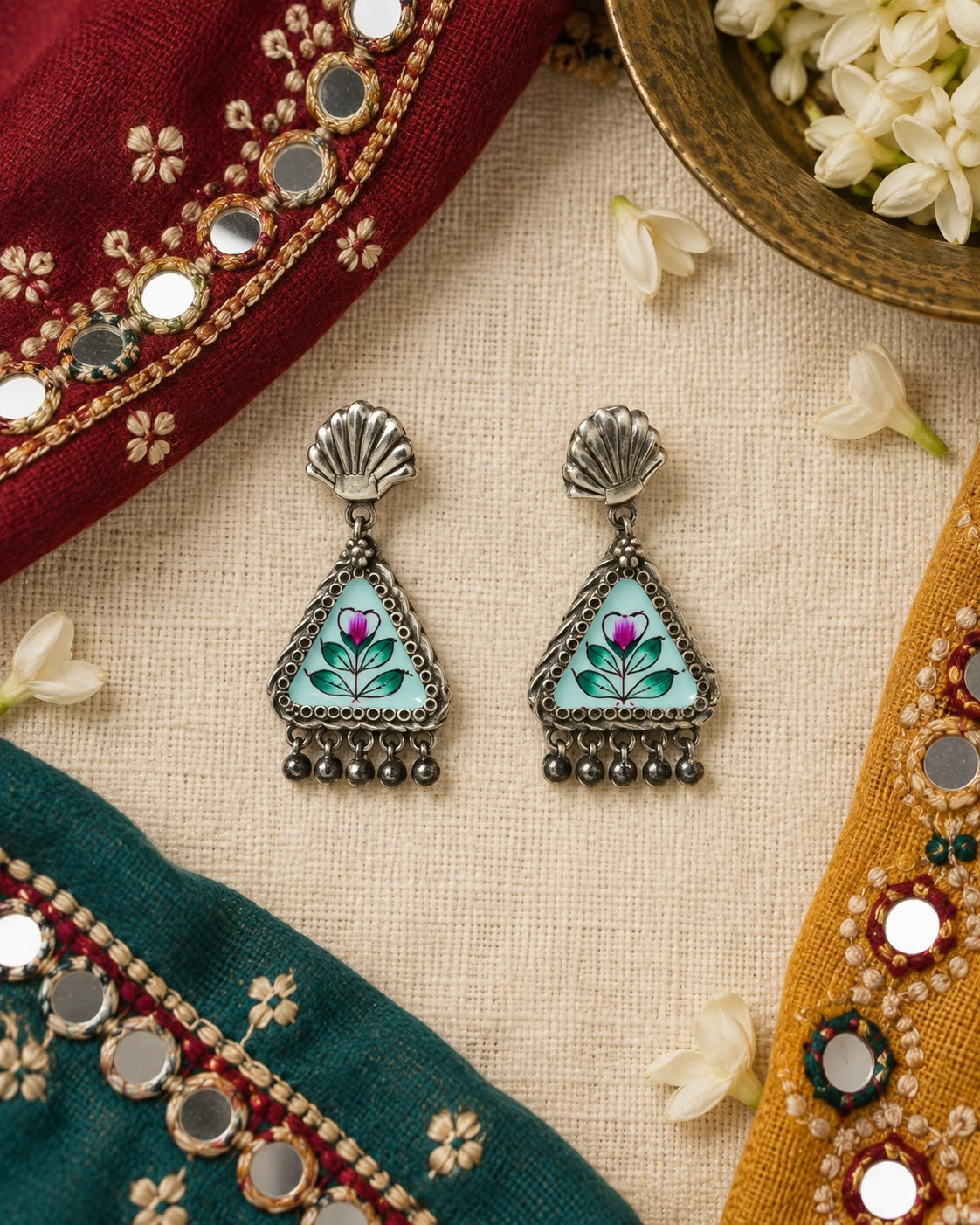 Iraani Meenakari Earrings