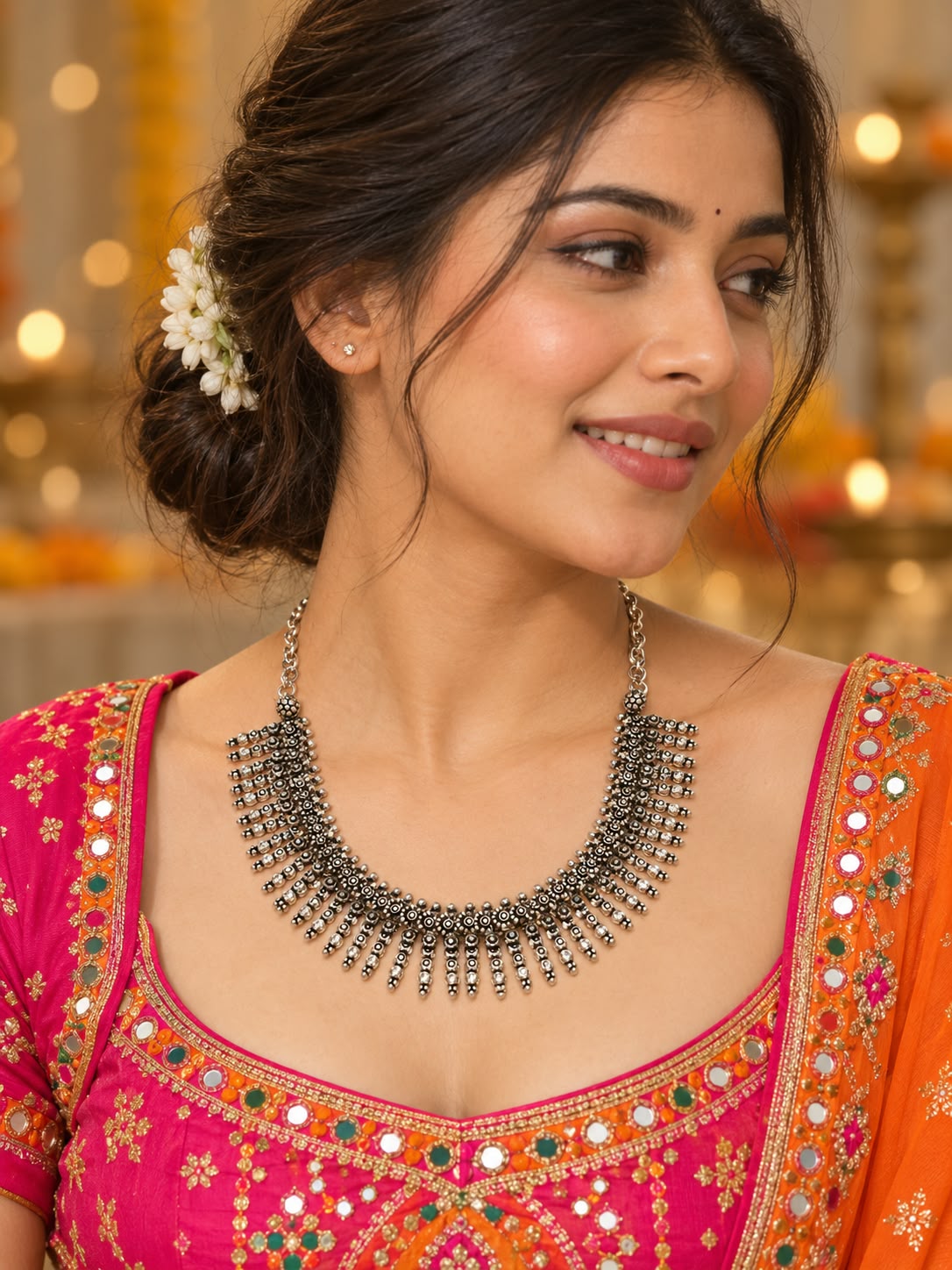 Chandrika Oxidized Necklace