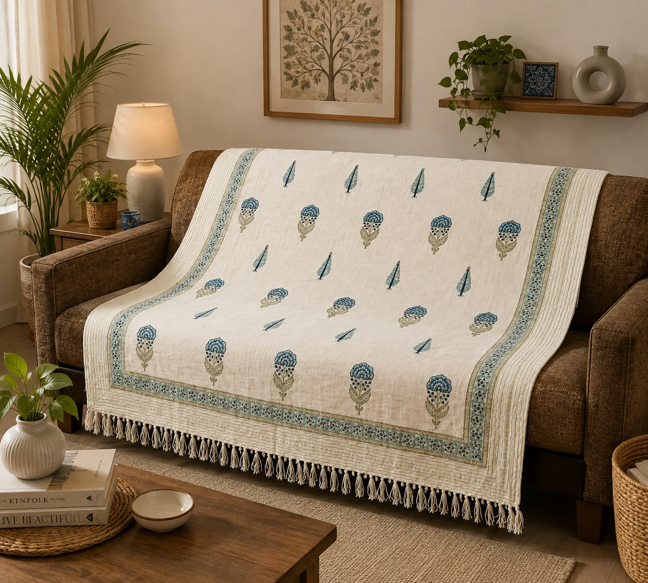 EcoWeave Jute Sofa Throw