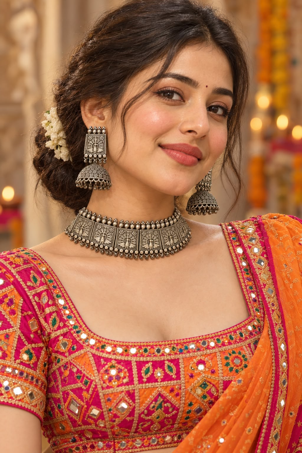 Kasturi Chokar Necklace Set