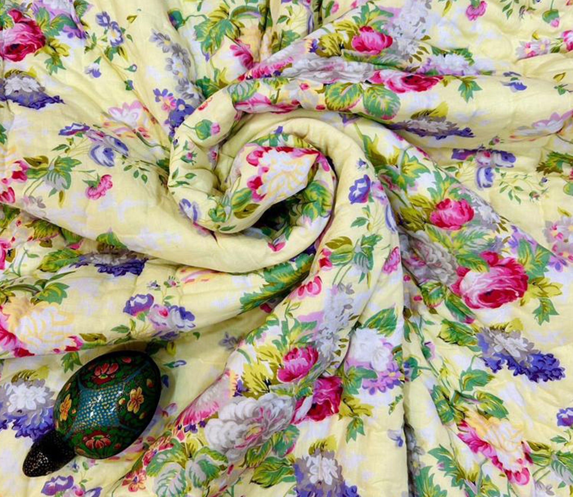 King Size Hand Quilted Razai - Double