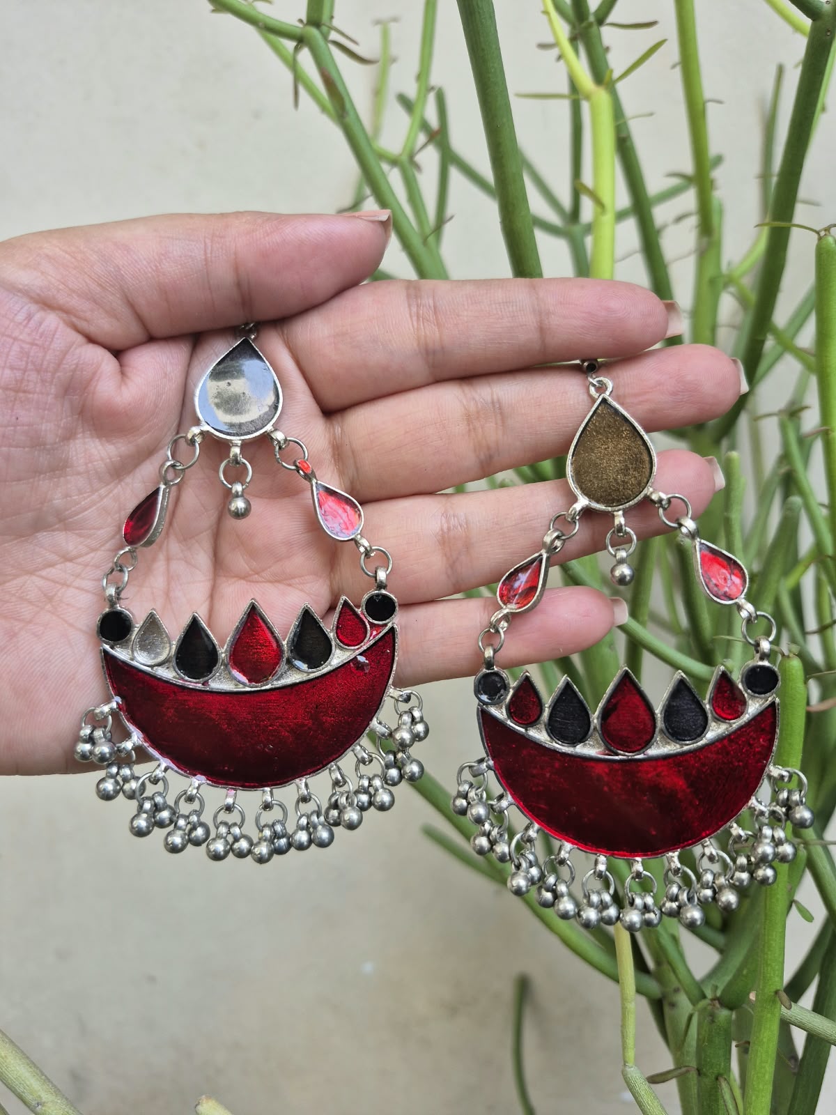 Chandbali Jhumki Earrings